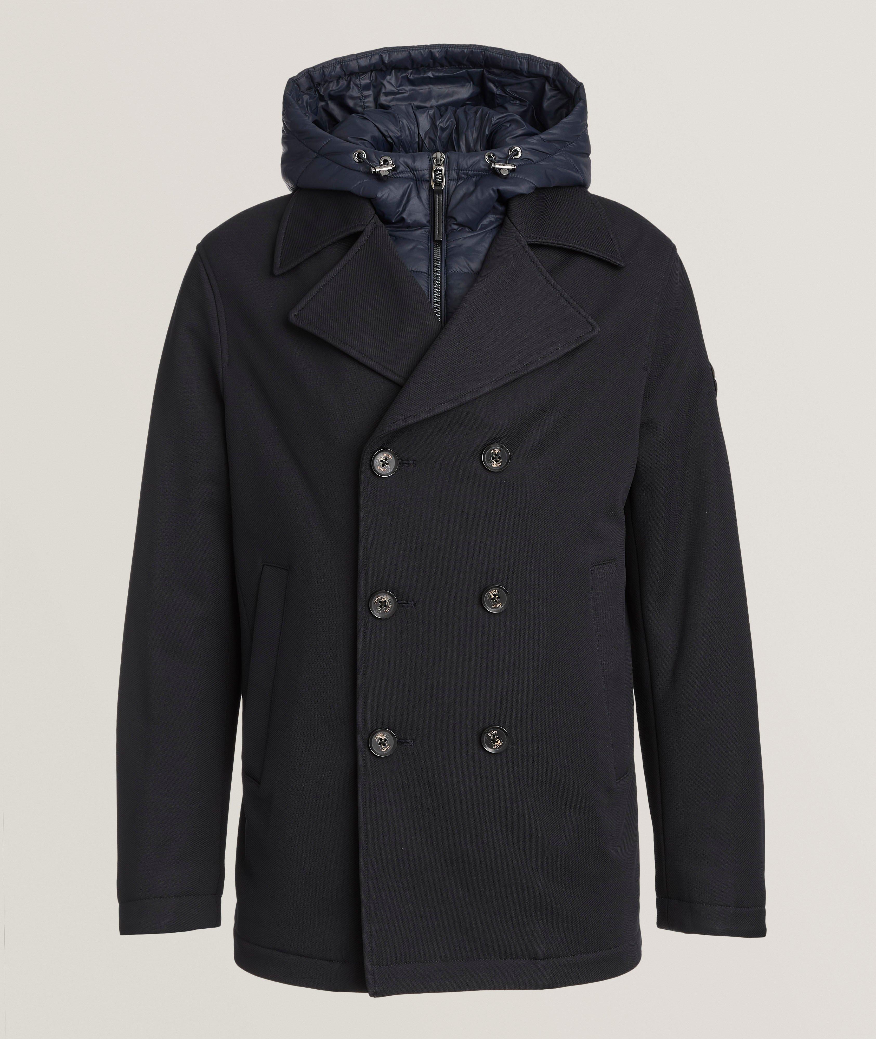 Paolo Removable Hood Twill Peacoat image 0