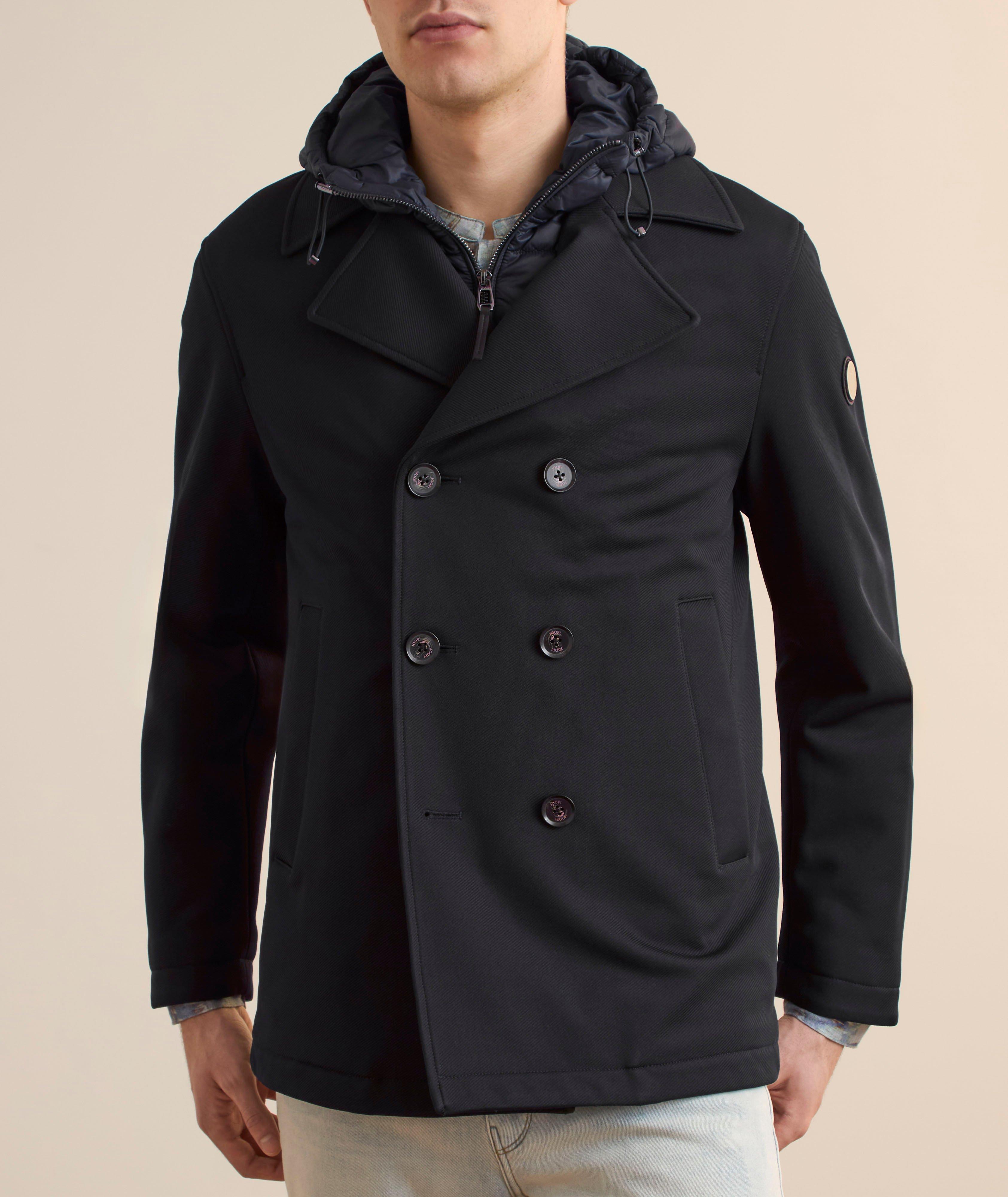 Paolo Removable Hood Twill Peacoat image 1