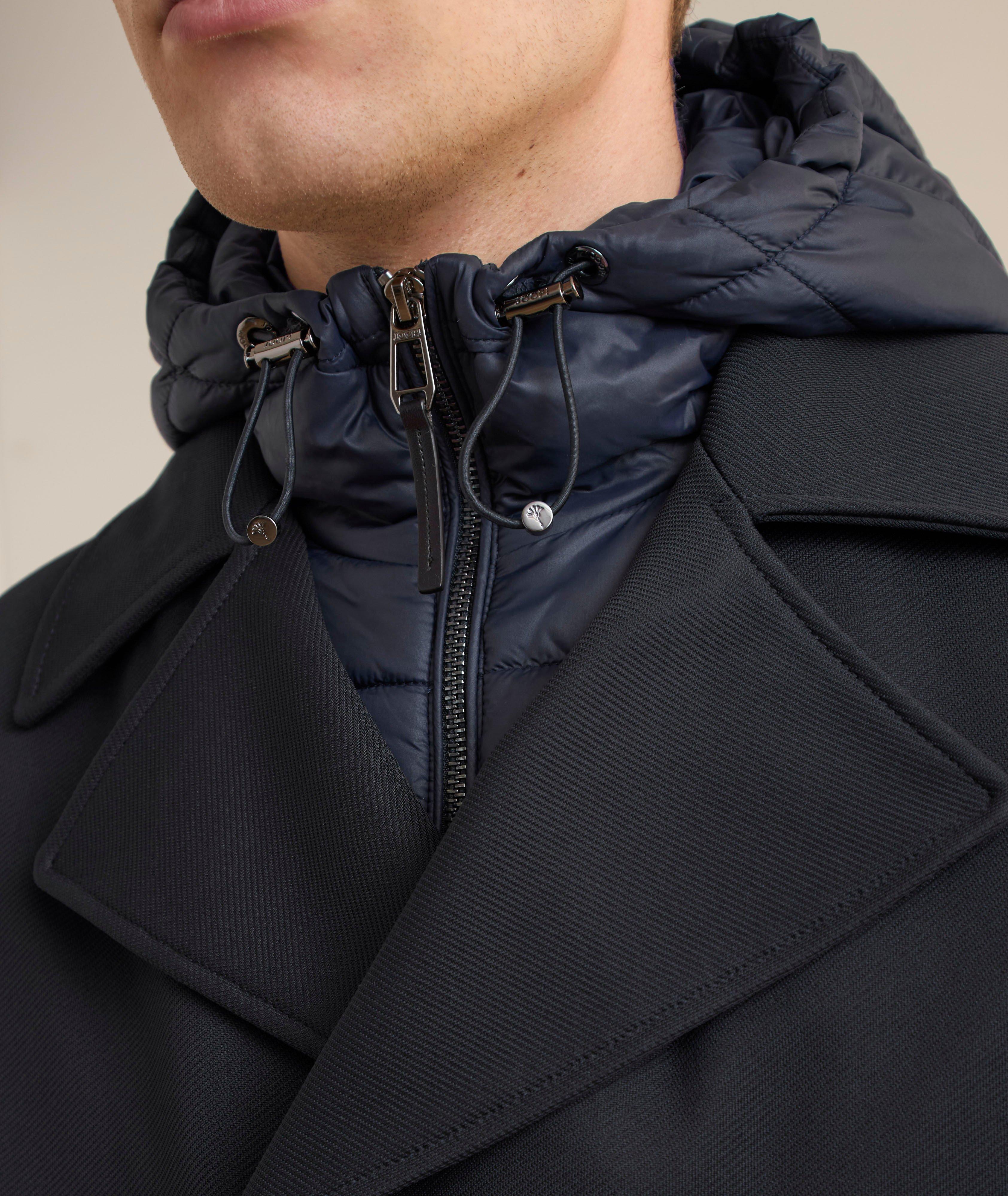 Paolo Removable Hood Twill Peacoat image 3