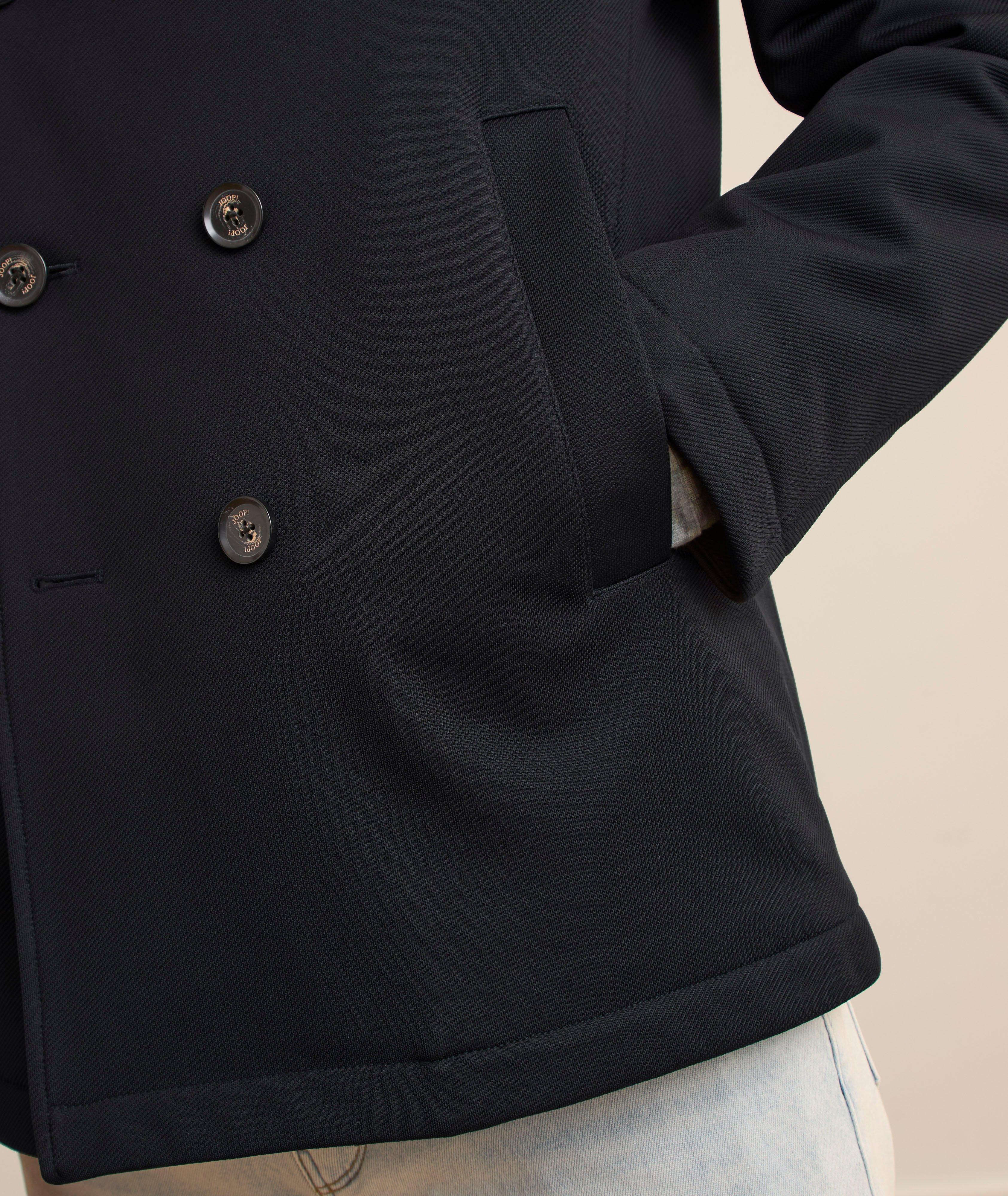 Paolo Removable Hood Twill Peacoat image 4