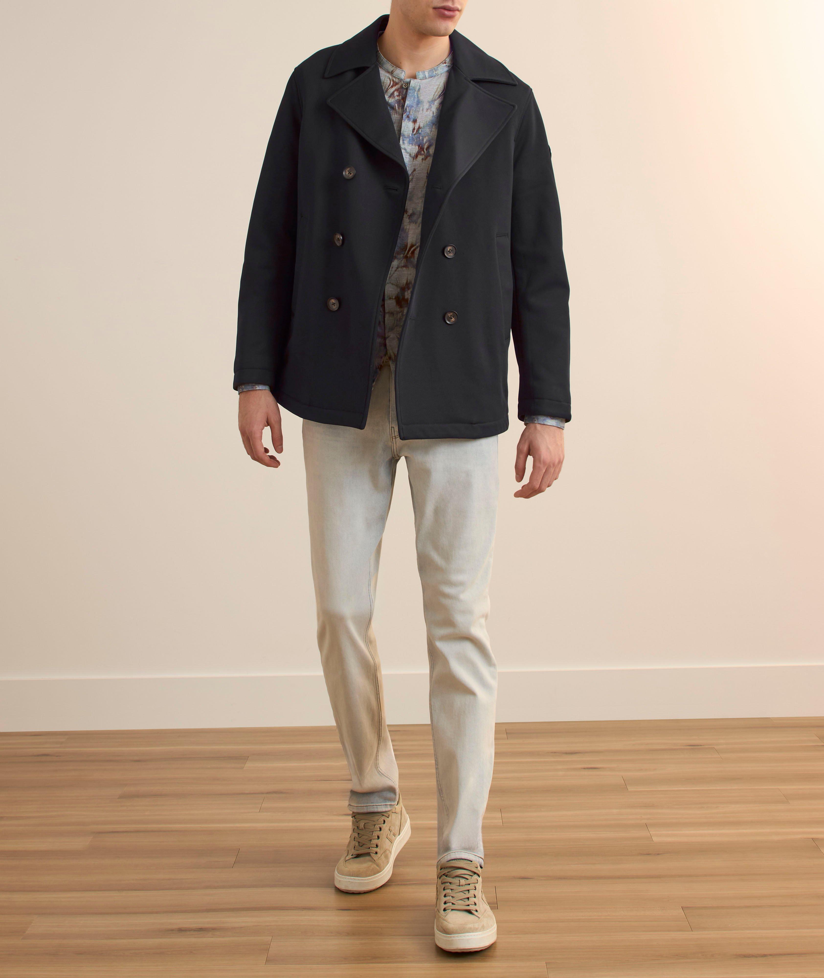 Paolo Removable Hood Twill Peacoat image 6
