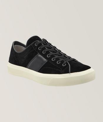 【送料&関税込】Tom Ford Black Suede Warwick Sneakers TOM FORD Warwick Leather Sneakers | Black | FARFETCH CA