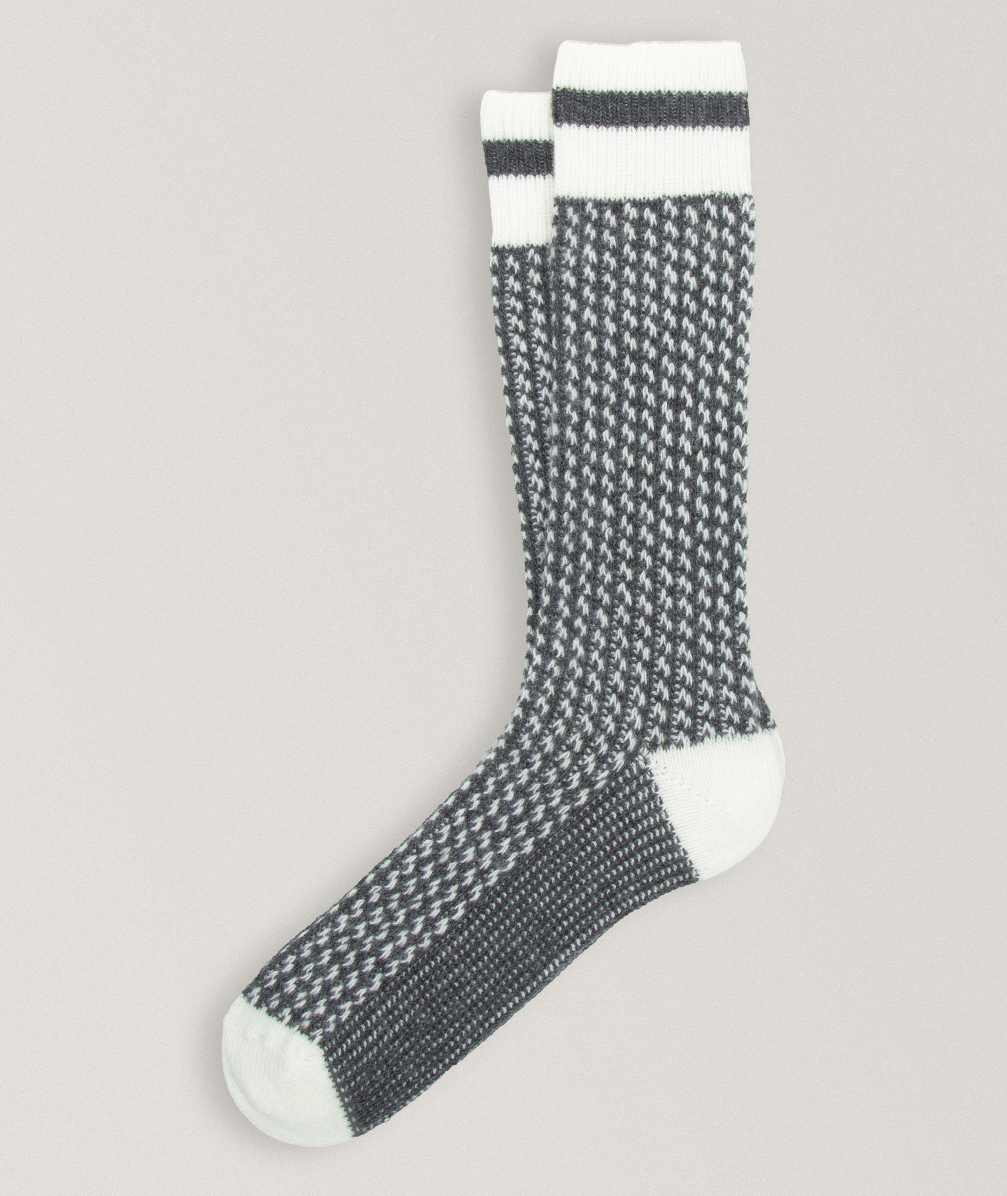 Ant45 Chaussettes Boden En Lainage À Point De Piqué En Gris , Laine