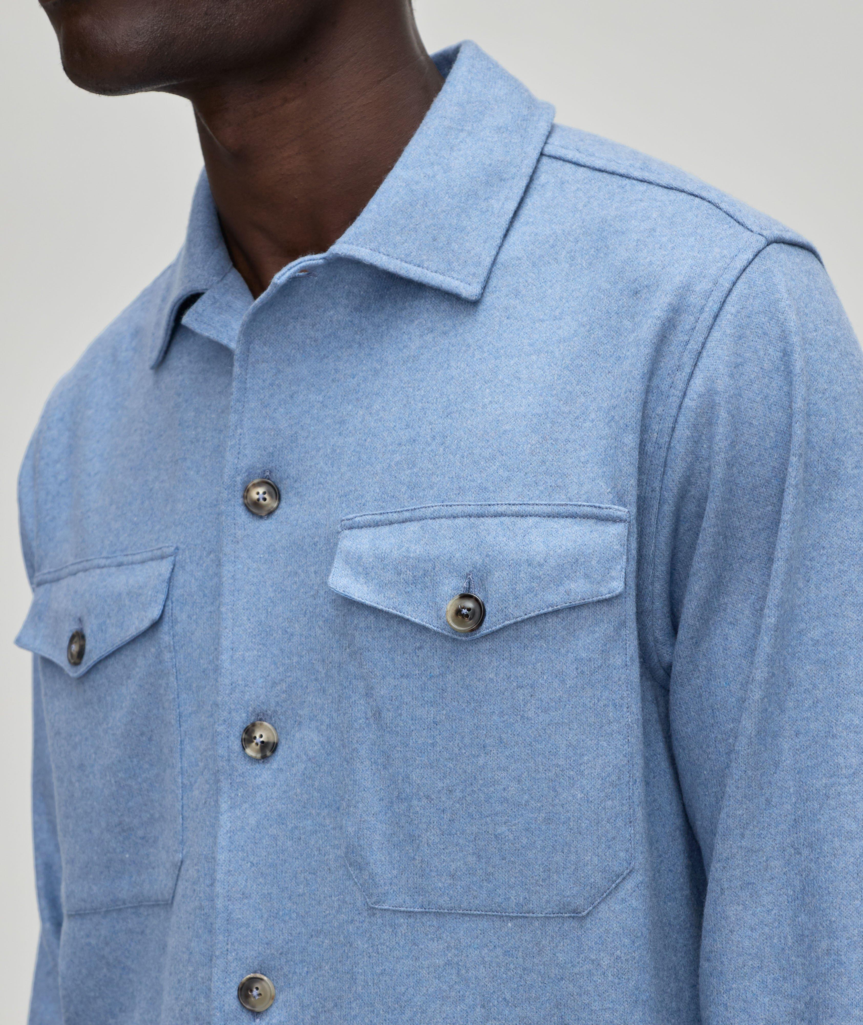 Oslo Cashmere-Blend Overshirt image 3