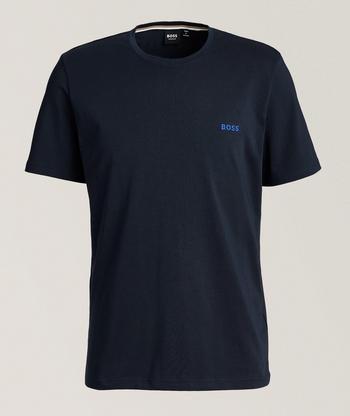 HUGO BOSS Tessler Slim Fit Solid T Shirt Dark Blue