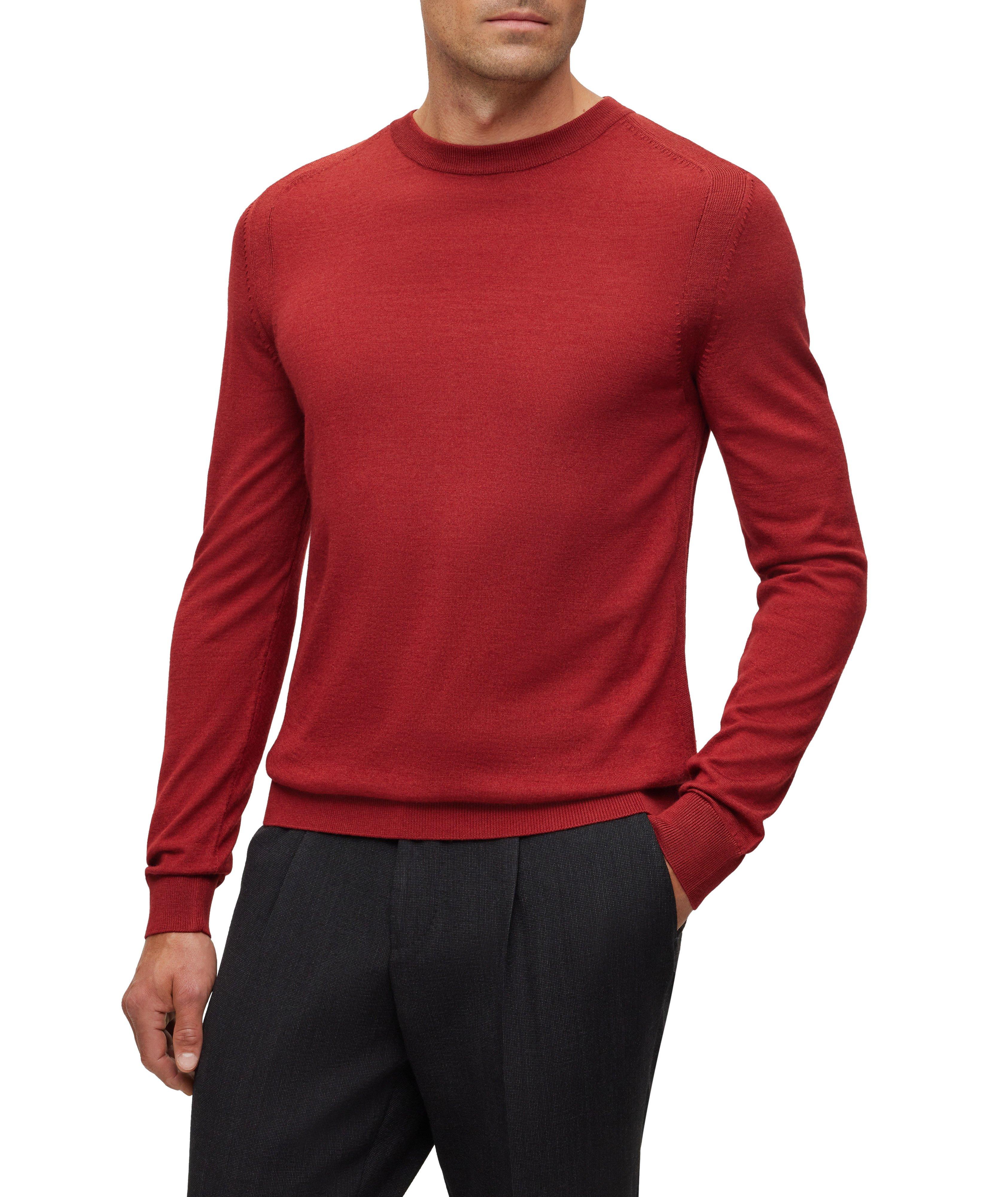 Wool, Silk & Cashmere Crewneck Sweater image 1