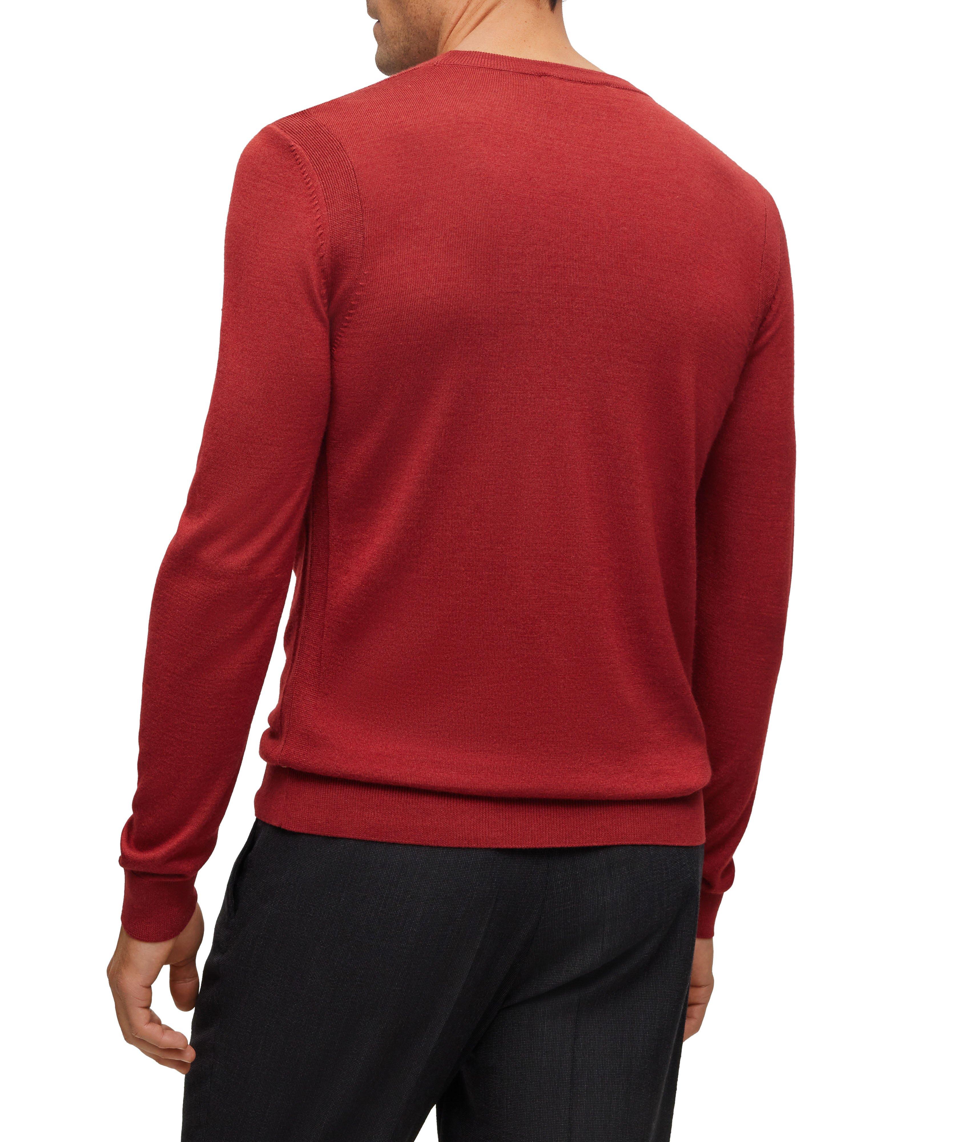 Wool, Silk & Cashmere Crewneck Sweater image 2