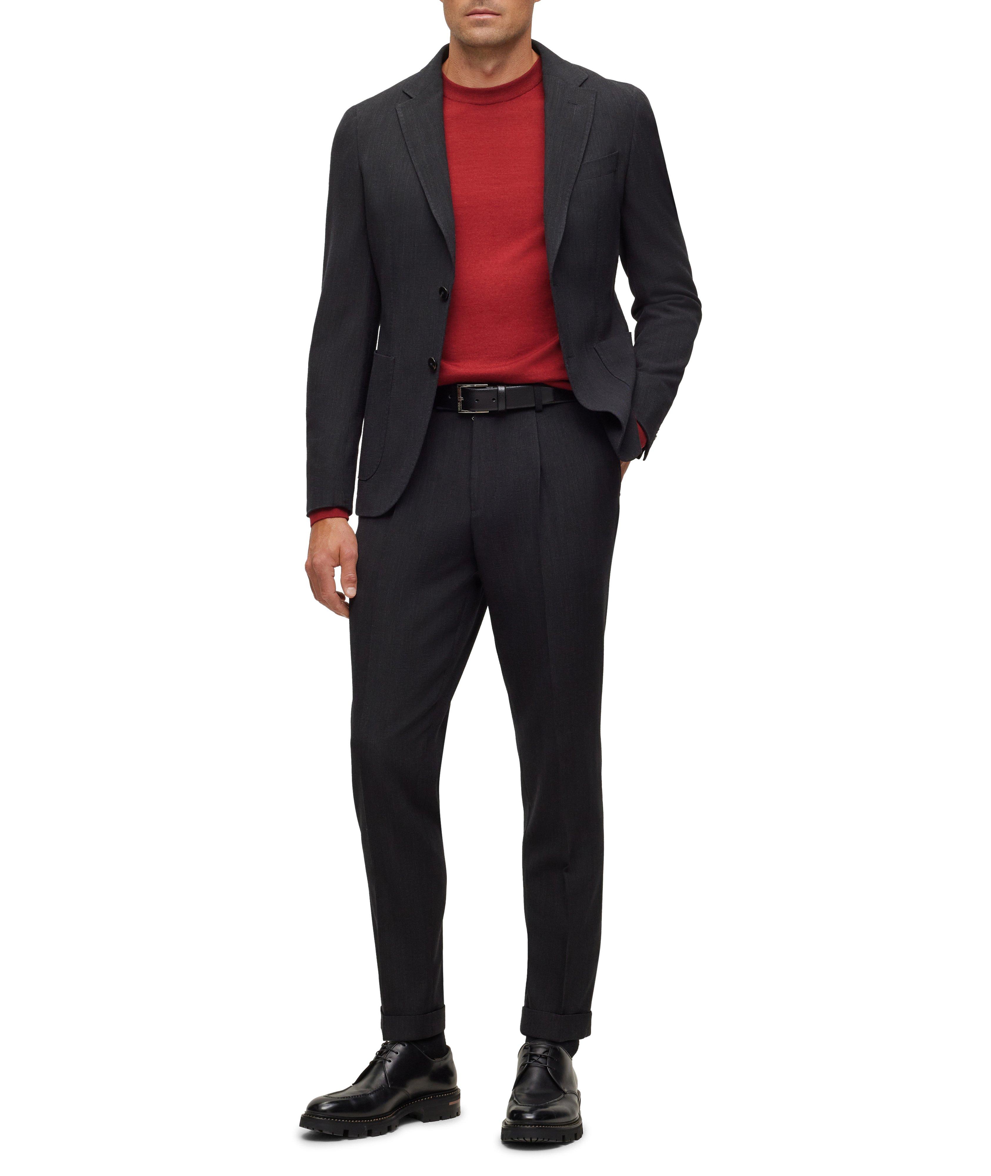 Wool, Silk & Cashmere Crewneck Sweater image 4