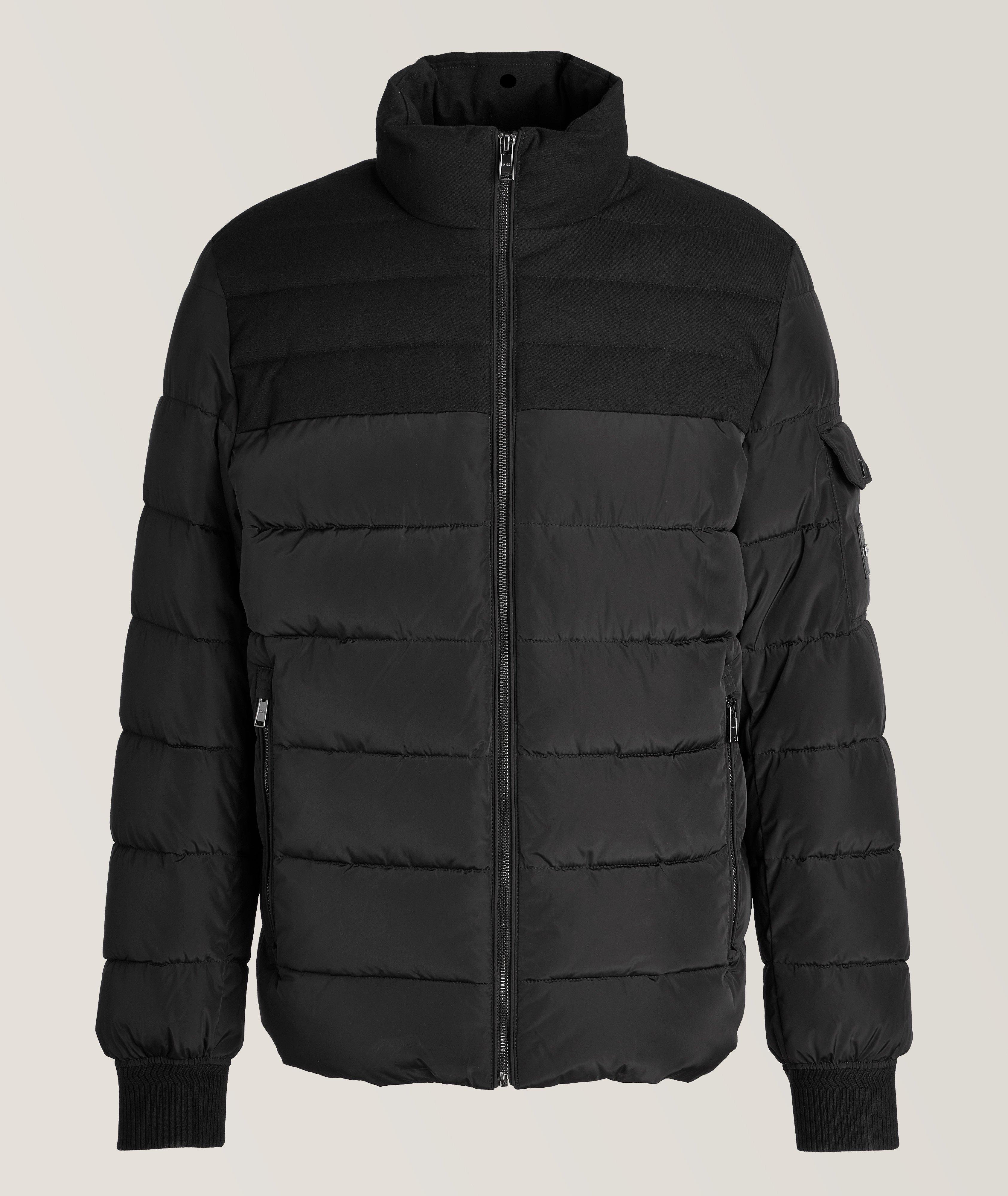 BOSS Water Repellent Mixed Materials Jacket Sport Jackets Final Cut