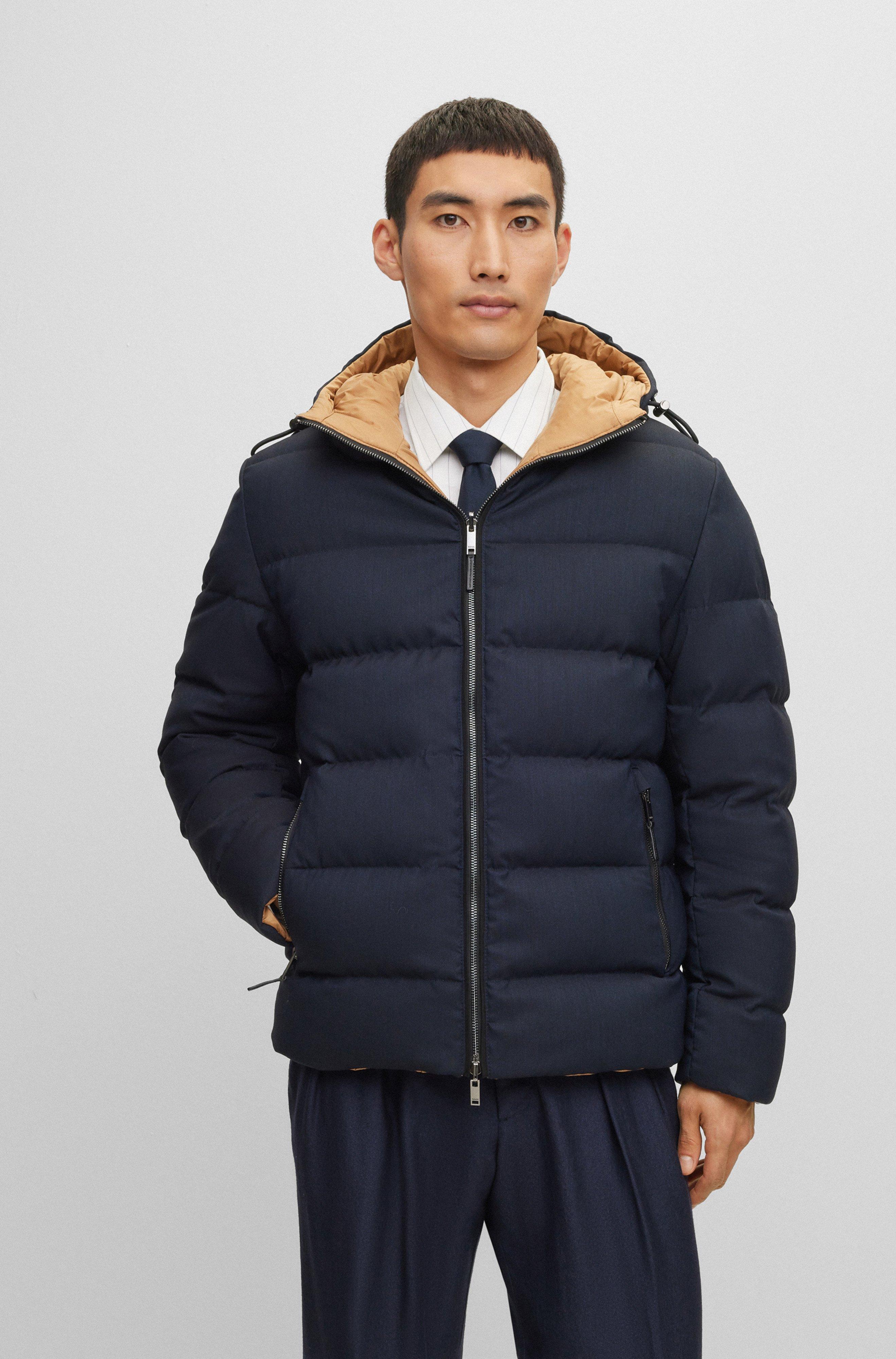 Reversible Wool-Blend Down Jacket image 1