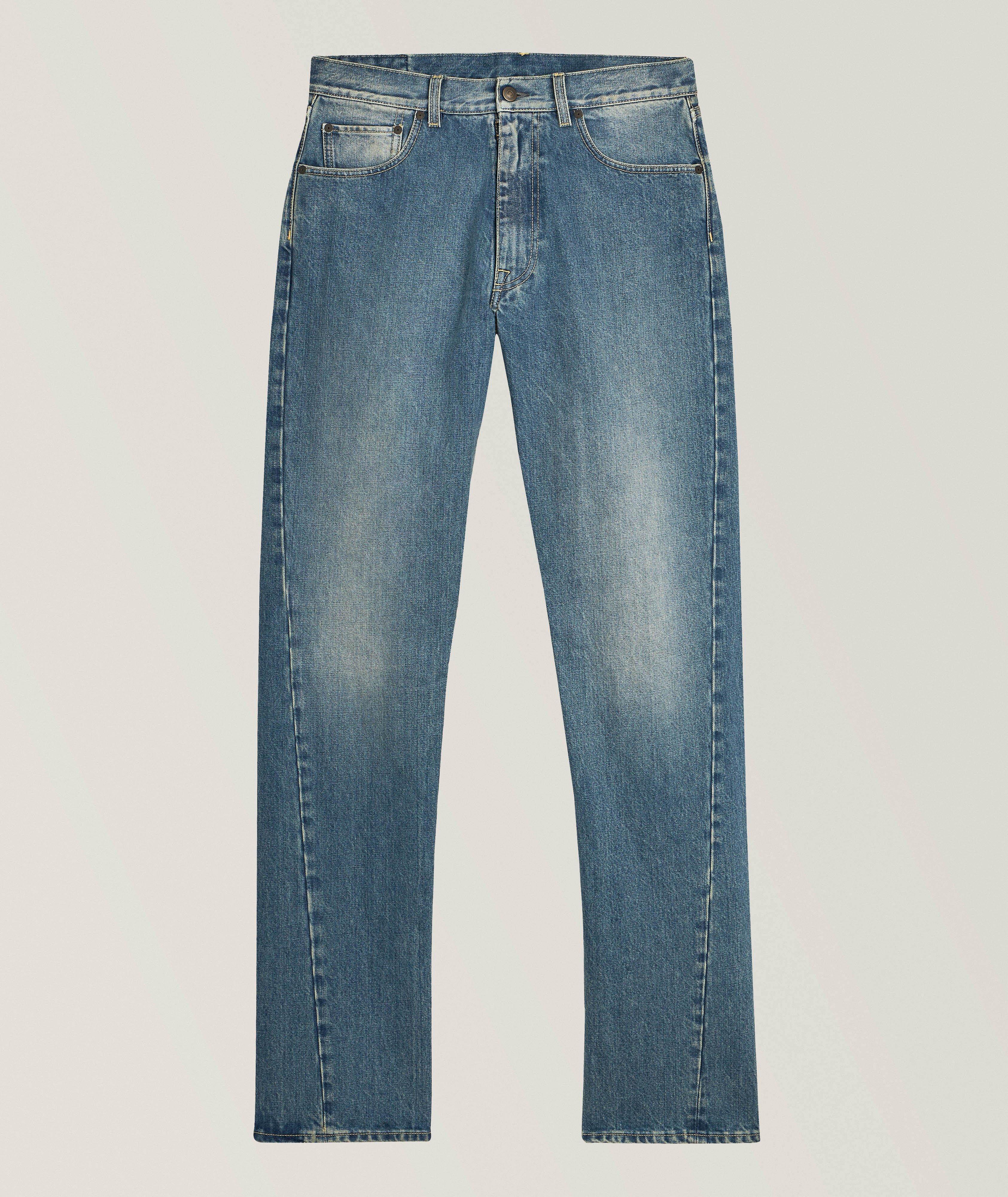 Twisted Seam Cotton Denim Jeans  image 0