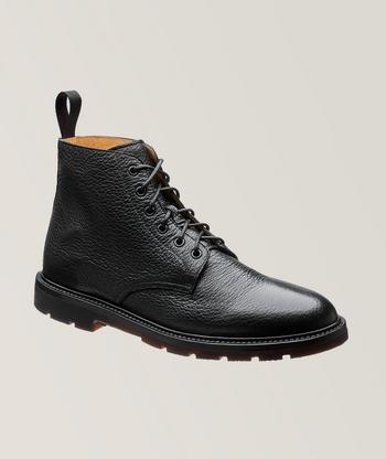 Brunello Cucinelli Grain Leather Lug Boots | Boots | Harry Rosen
