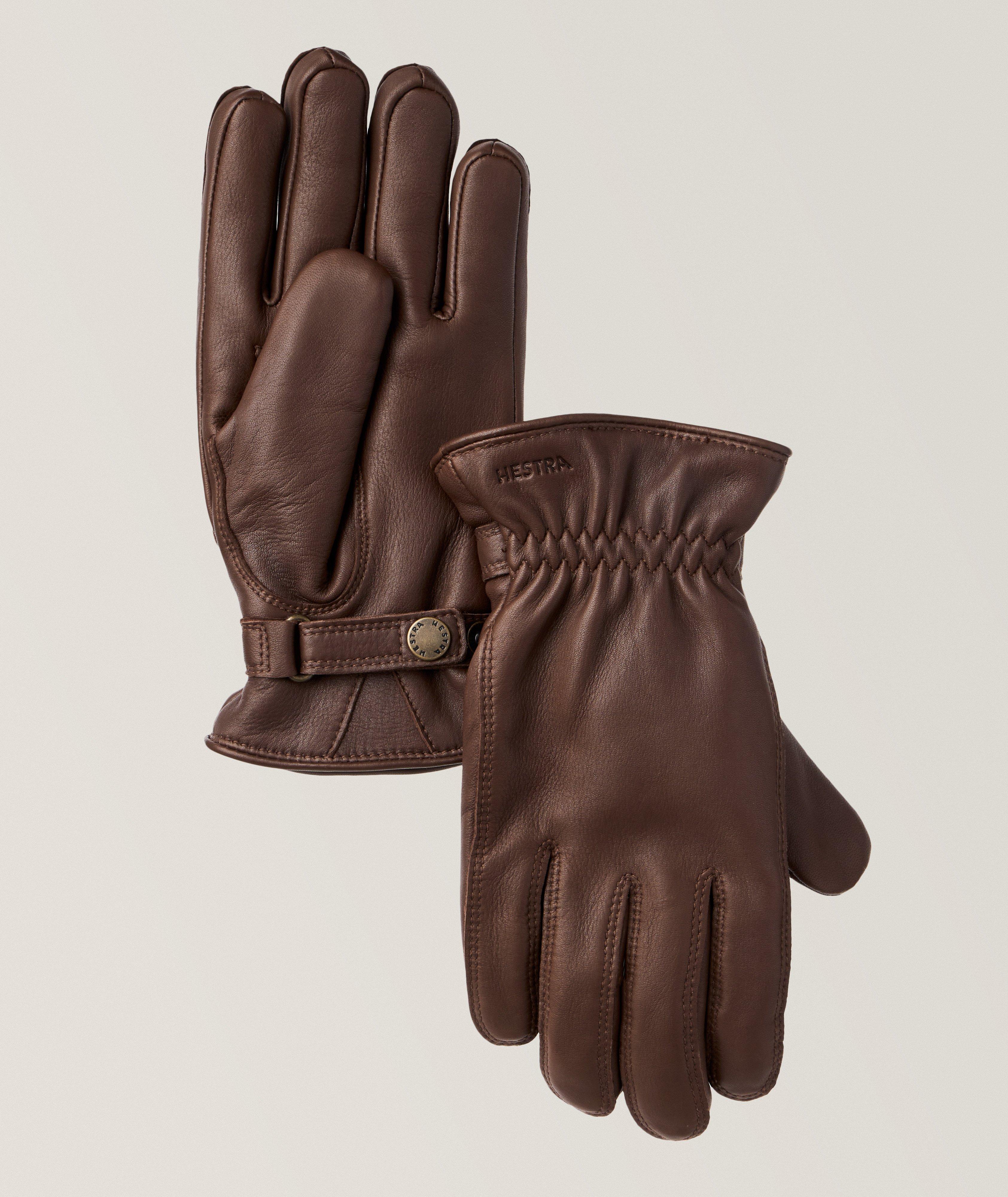 Hestra Gants Burensvik En Cuir De Chevreuil Doublés De Laine En Brun , Taille Homme 9