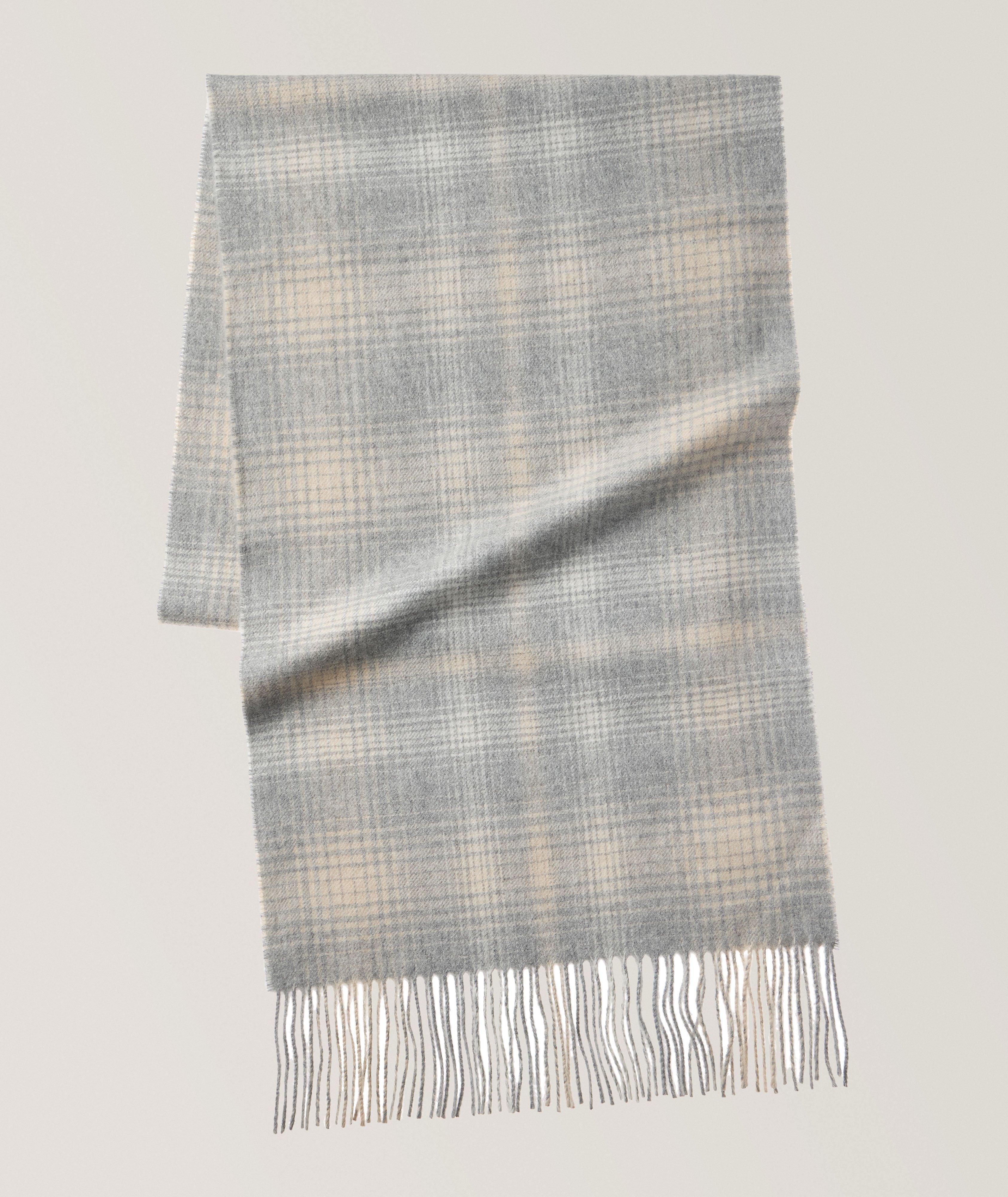 Check OmbrÃ© Cashmere-Blend Scarf