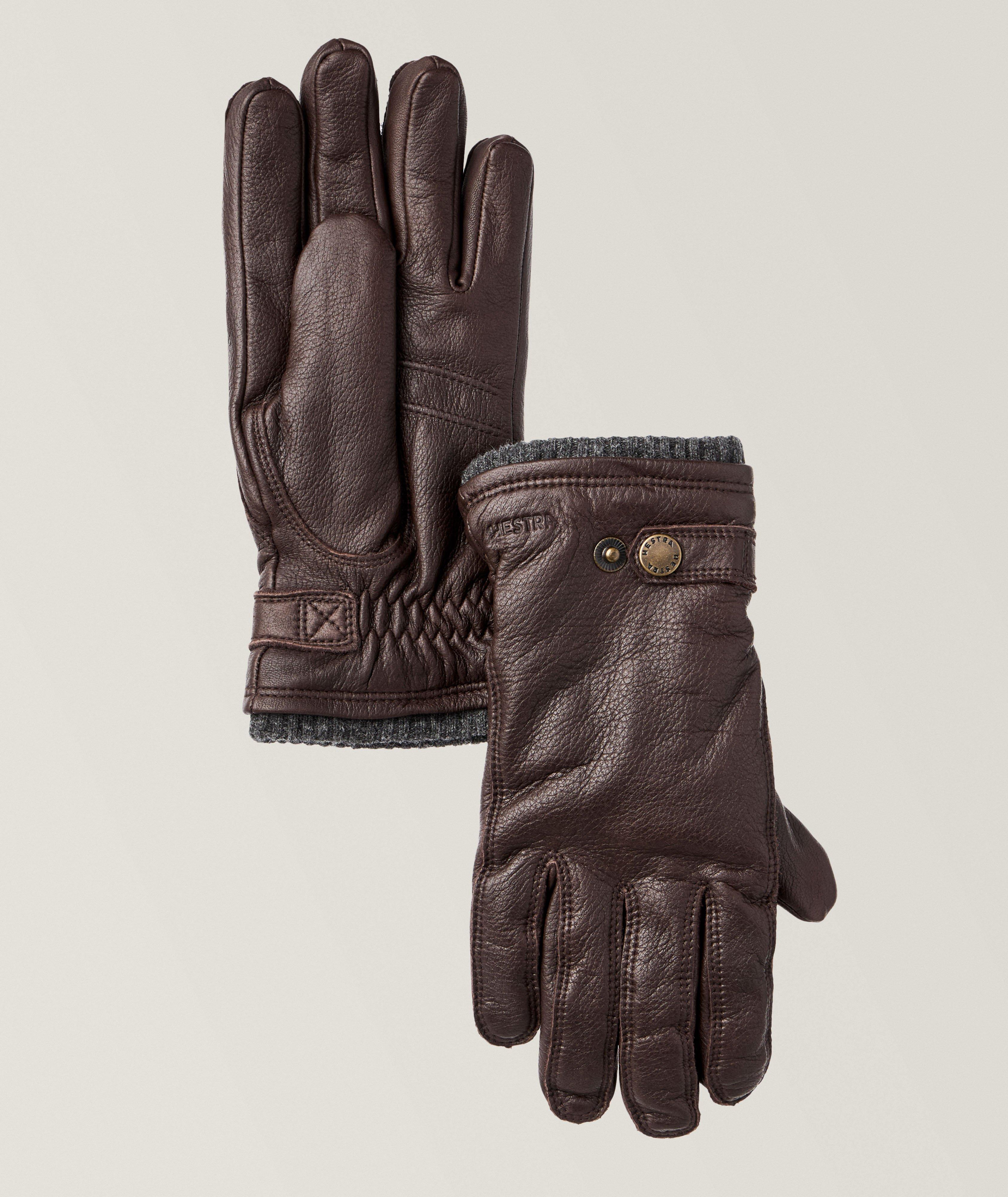 Hestra Gants Utsjö En Cuir De Cerf En Brun , Taille Homme 7