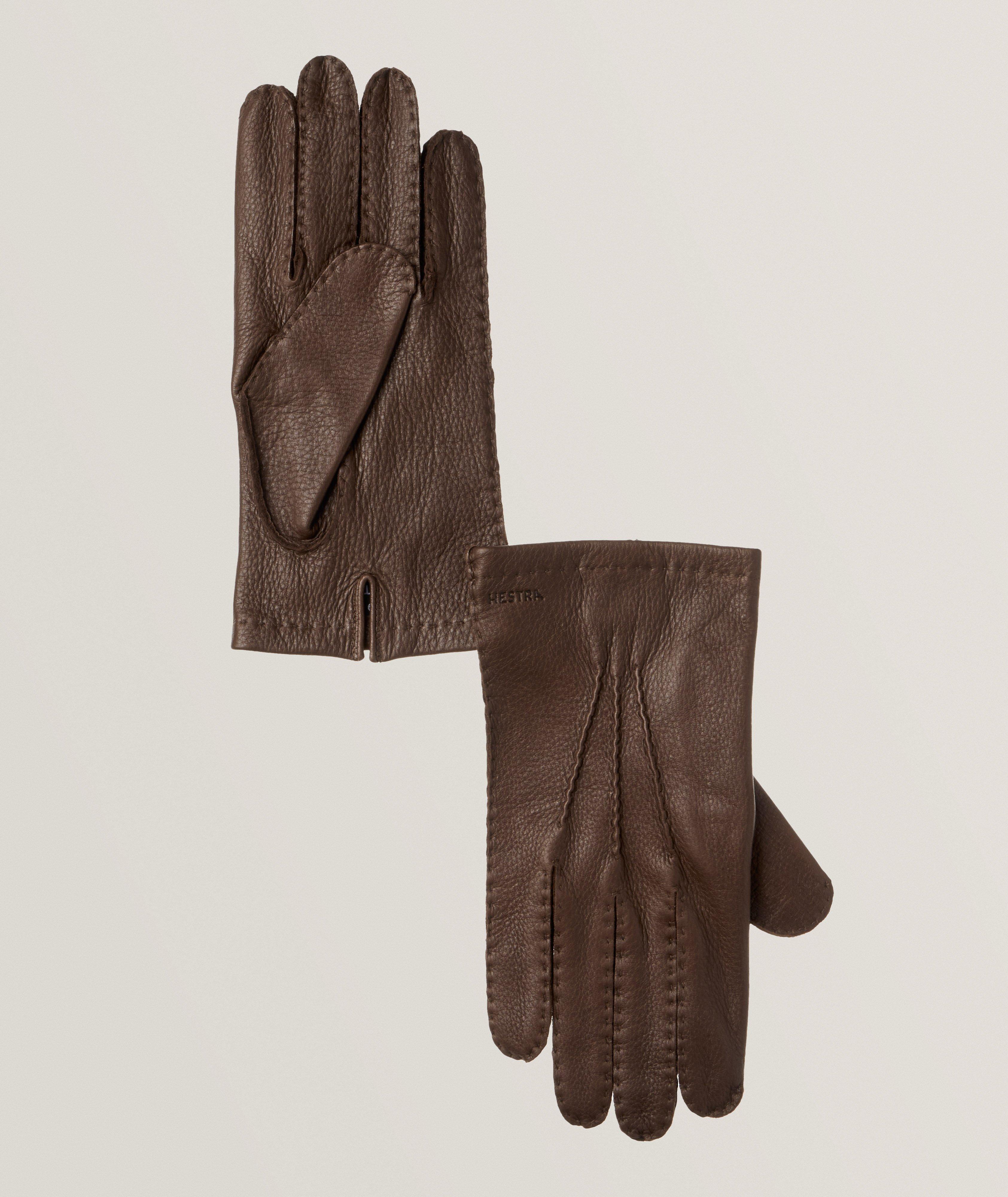 Hestra Gants Henry En Cuir De Chevreuil En Brun , Taille Homme 8