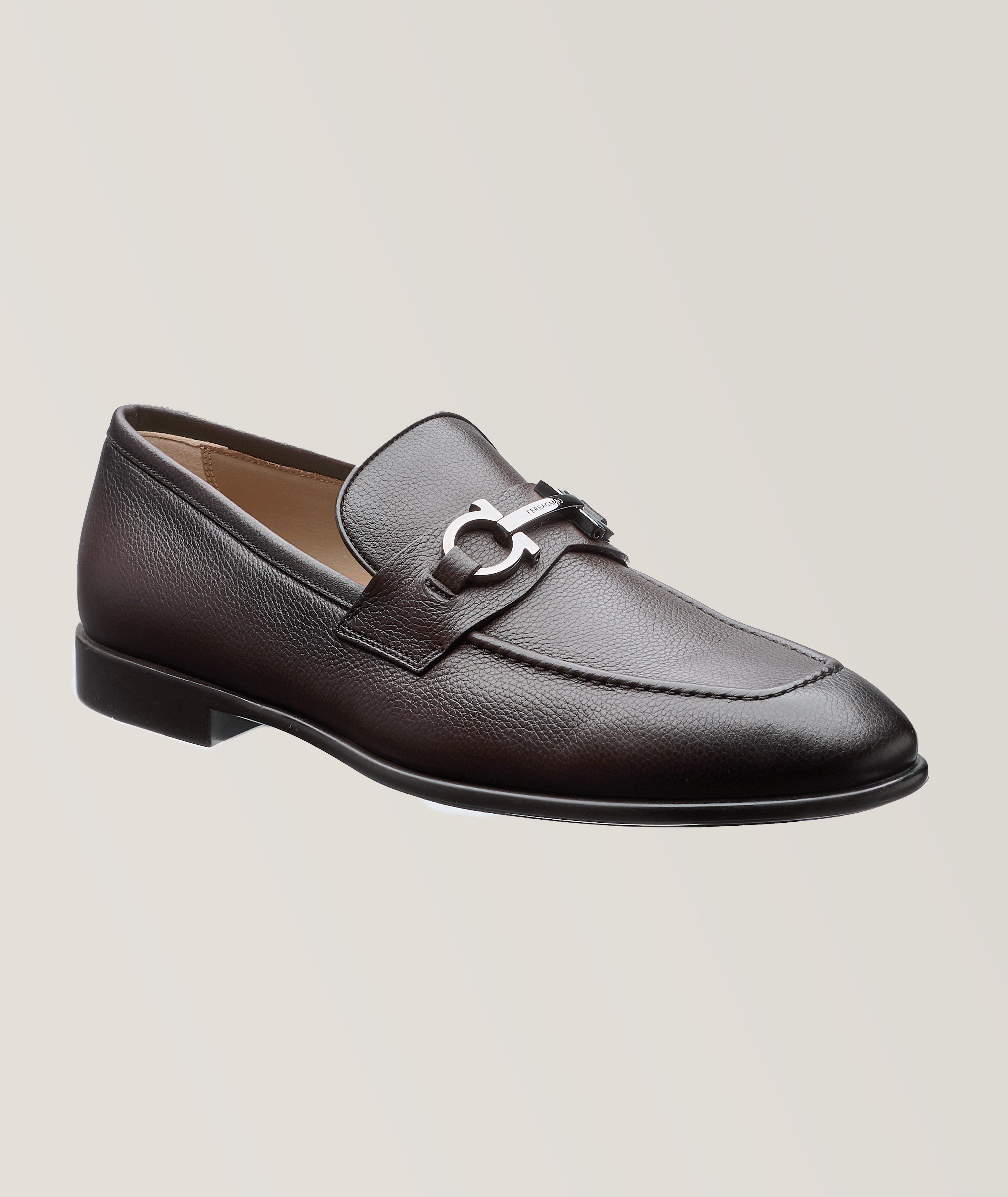 Ferragamo Flâneur Foster En Cuir À Détail Gancio En Brun , Taille Homme 11.5