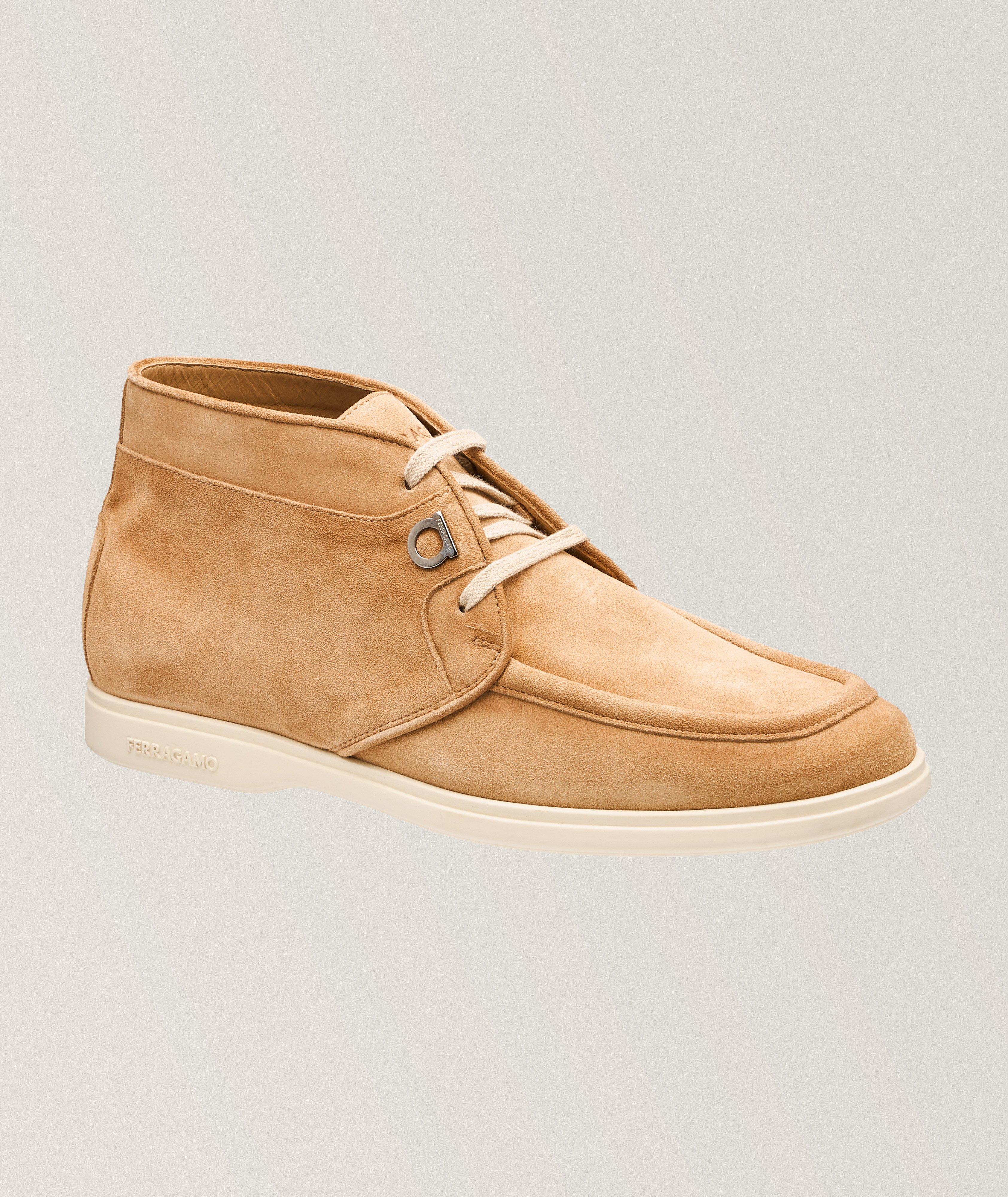 Ferragamo Cervia Suede Boots