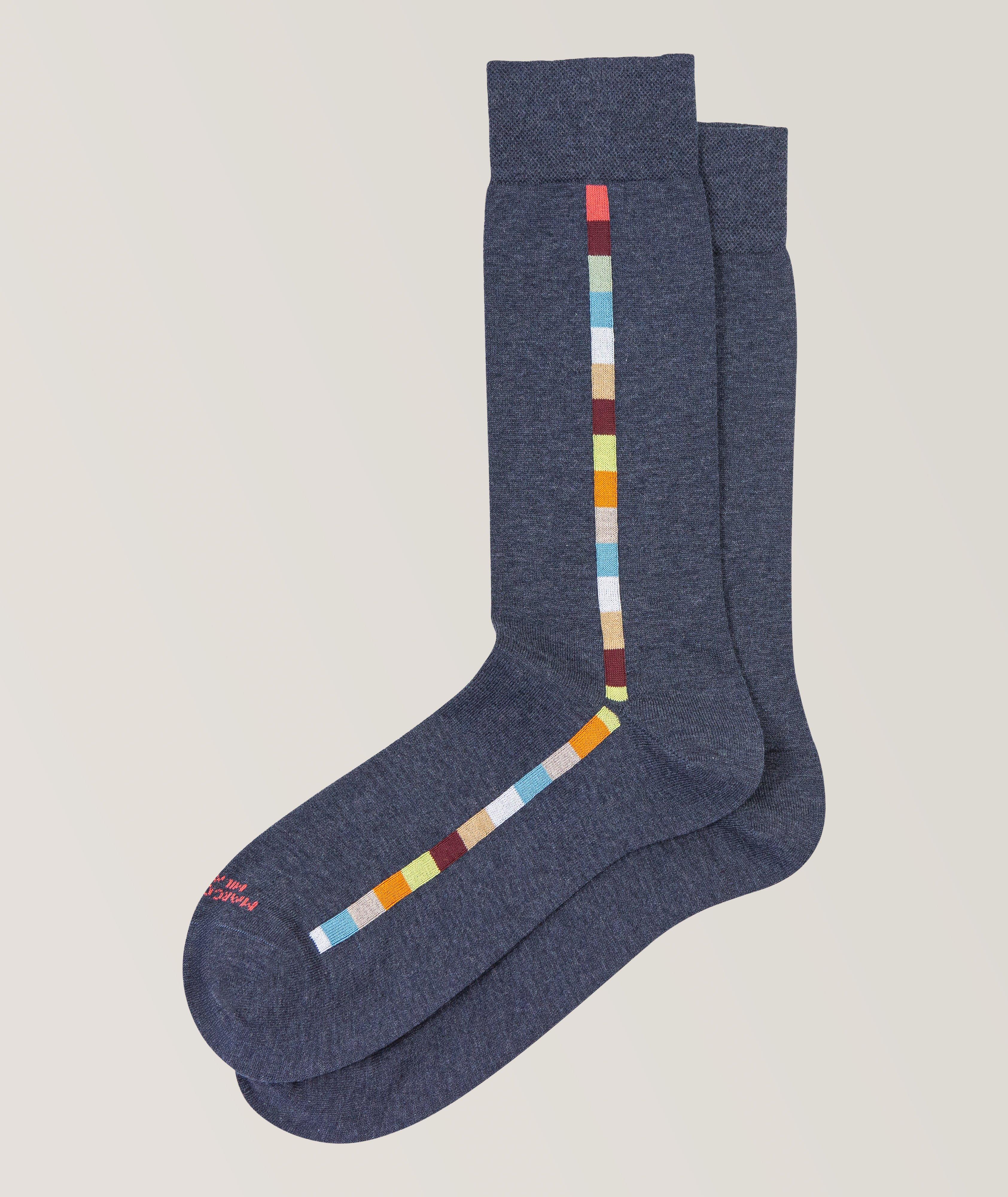 Multicolour Striped Pima Cotton Socks