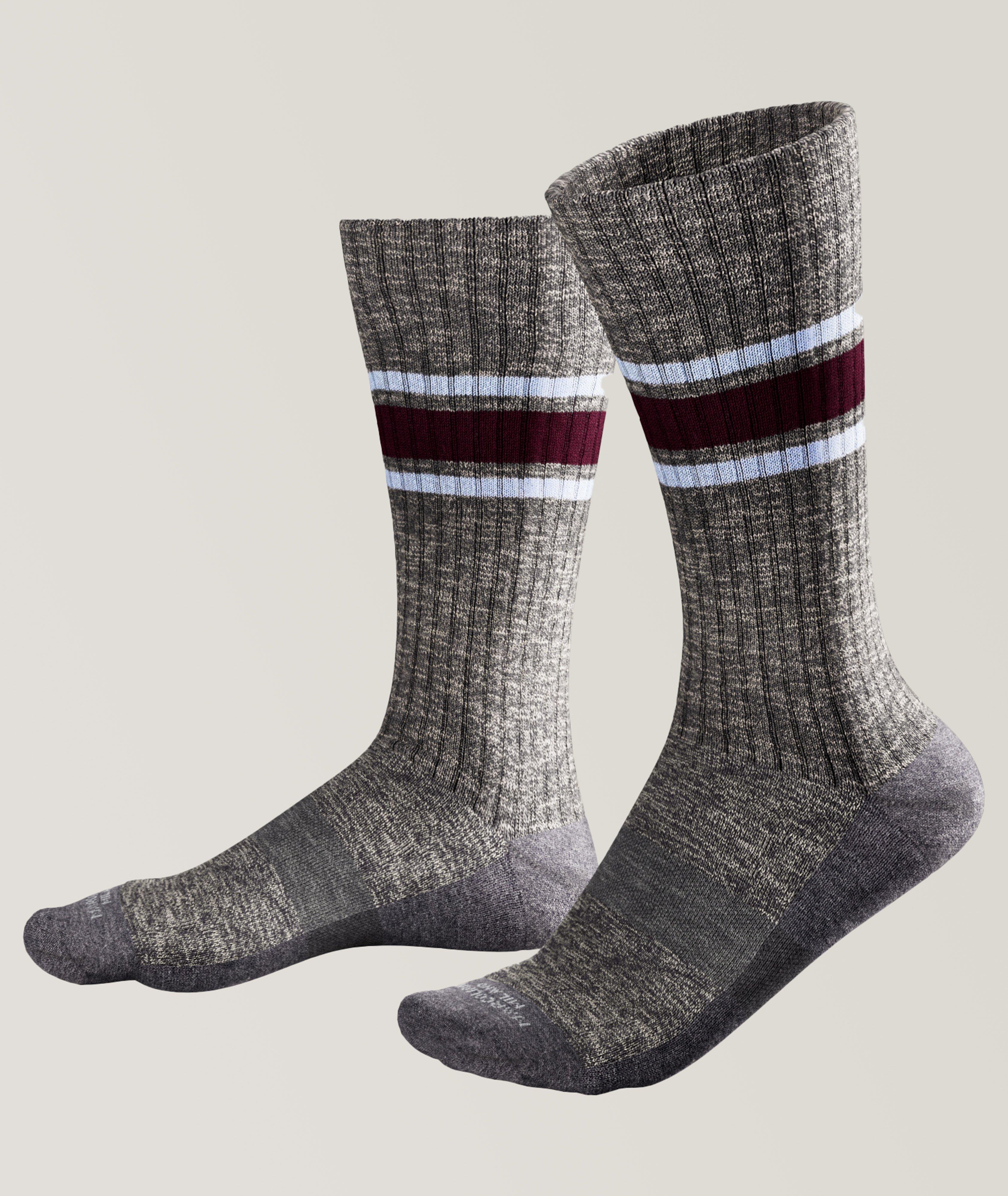 MÃ©lange Flannel Cotton-Blend Socks