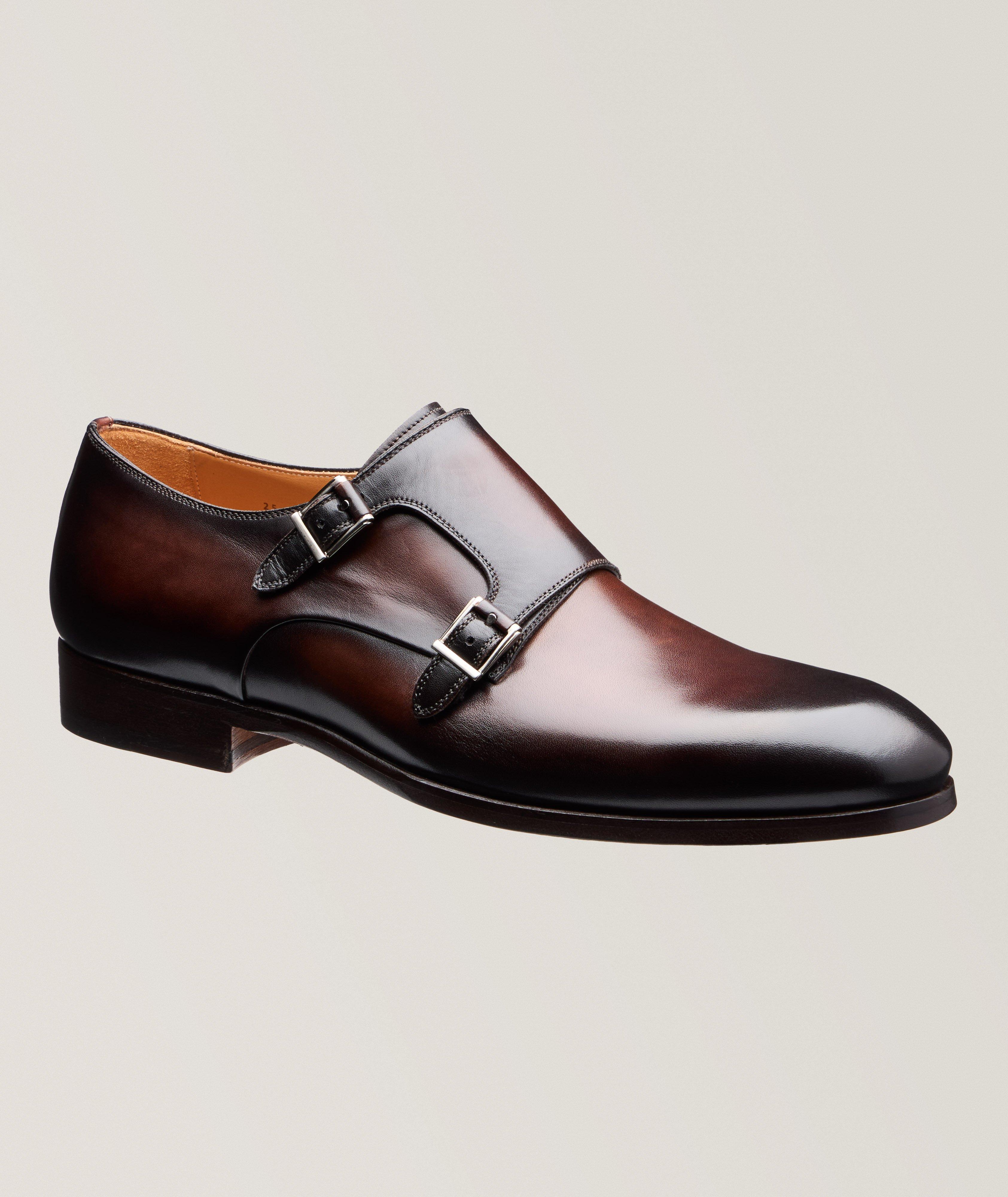 Magnanni Flâneur En Cuir À Bride Double En Brun , Taille Homme 40.5