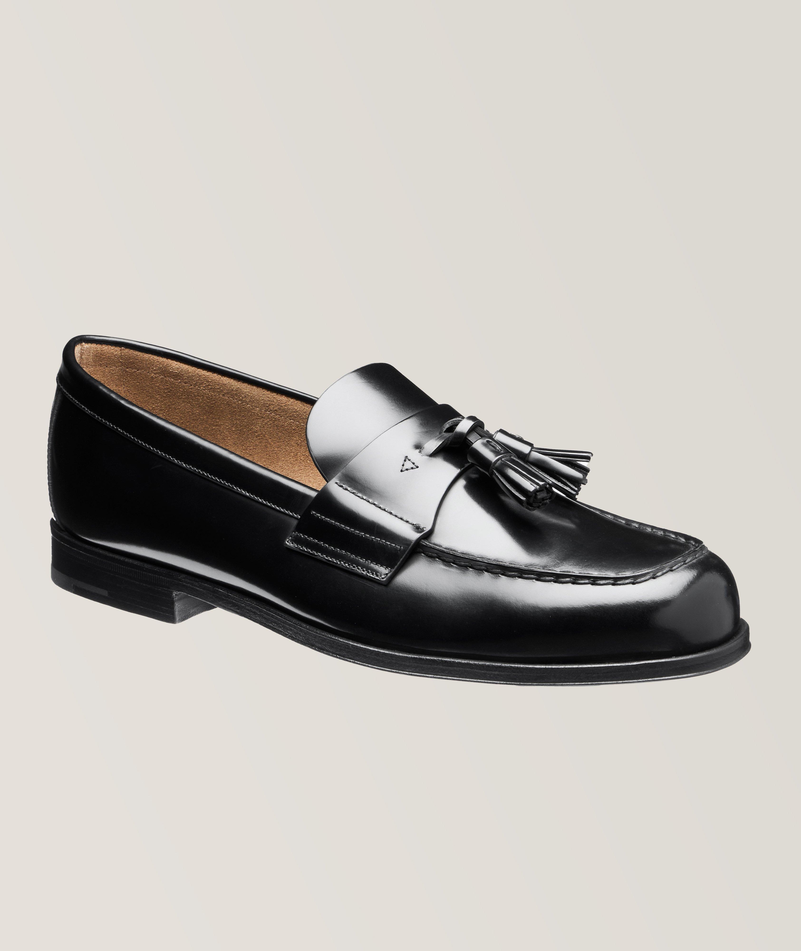 Spazzolato Leather Tassel Loafers