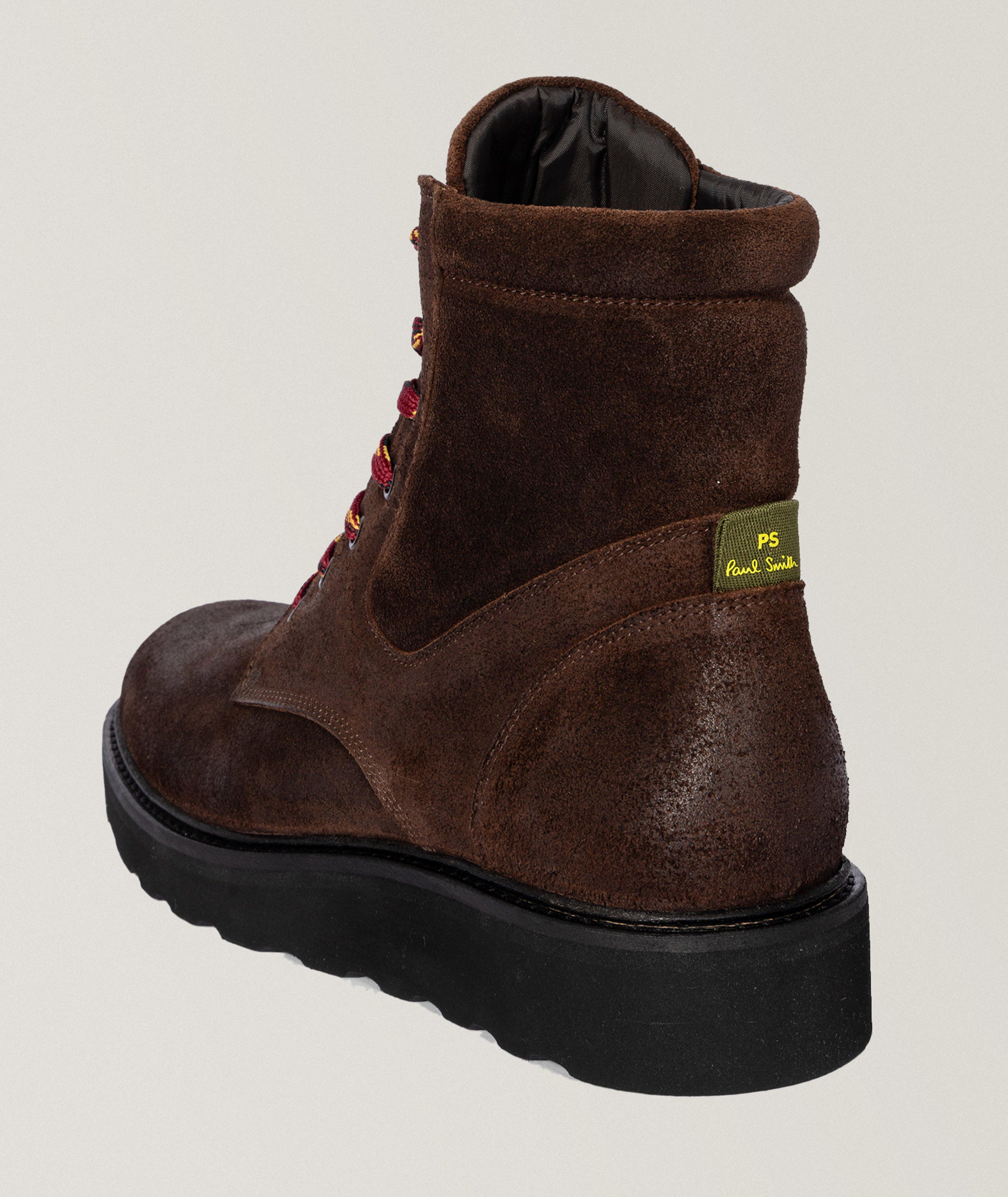 Oiled Suede Wedge Boots image 2