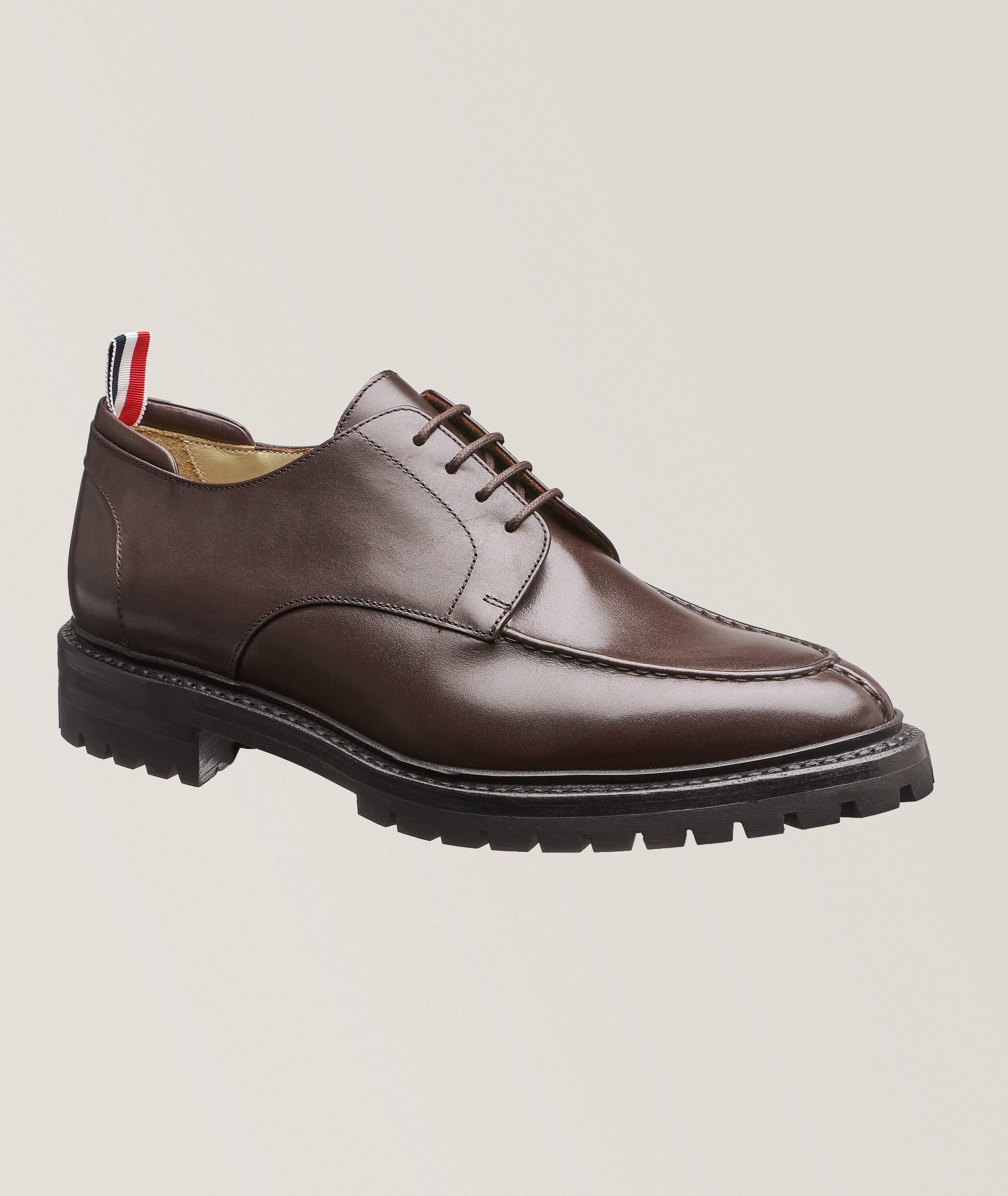 Thom Browne Chaussure Lacée En Cuir De Veau En Brun , Taille Homme 6