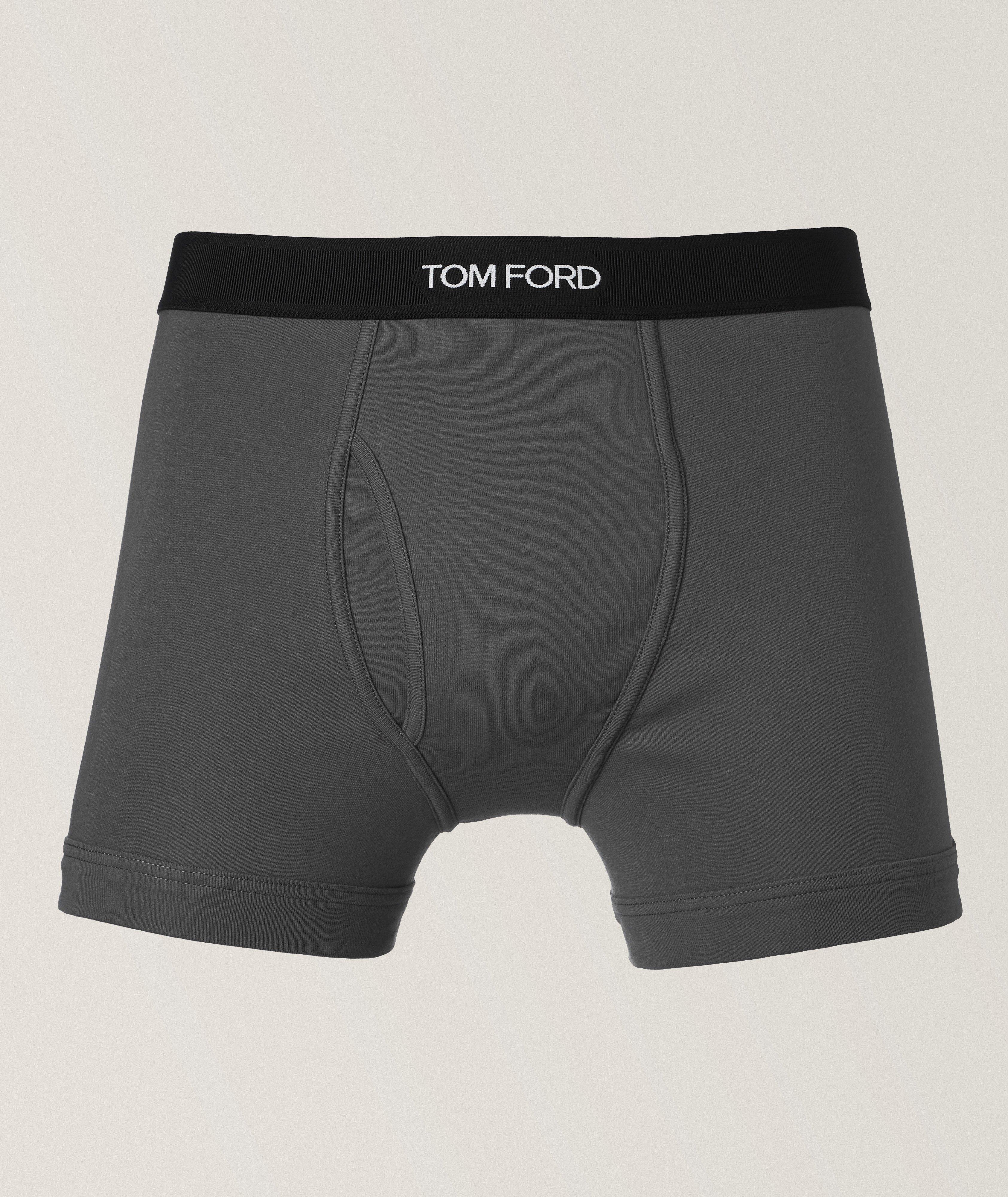 Tom Ford Boxeur Court En Jersey De Coton En Gris , Taille Homme Petit