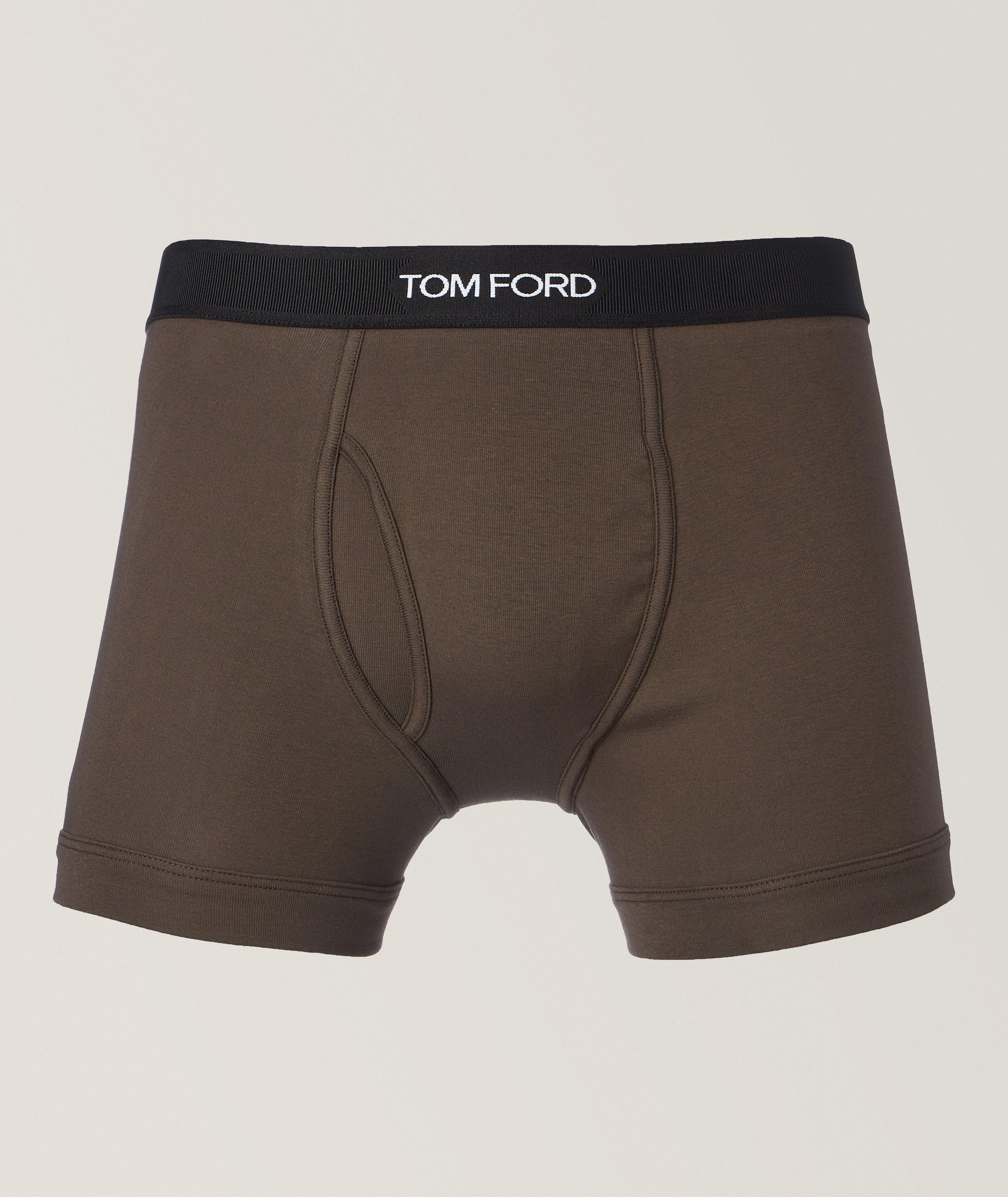 Tom Ford Boxeur Court En Jersey De Coton En Brun , Taille Homme Grand