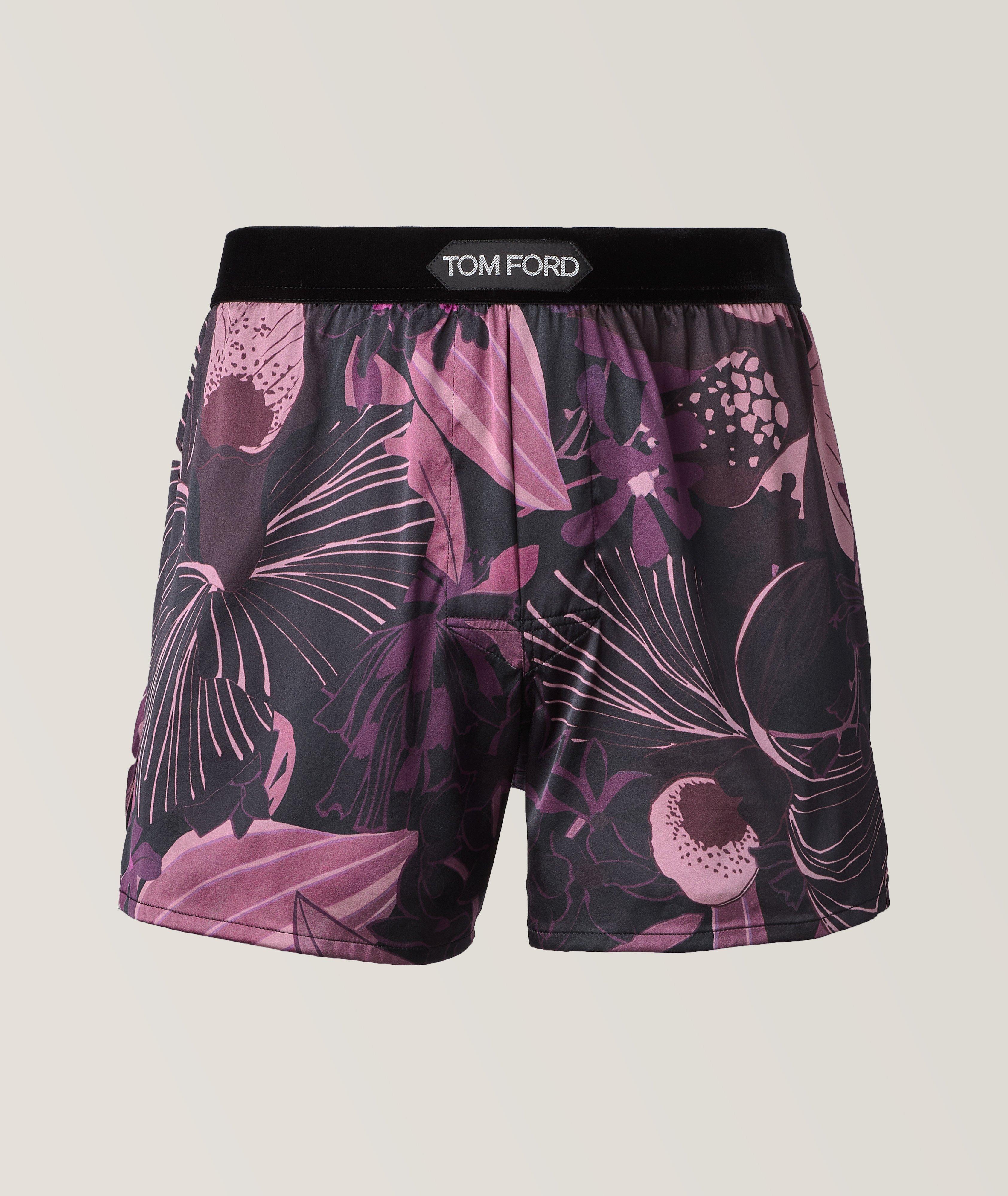 Orchid Stretch-Silk Boxers