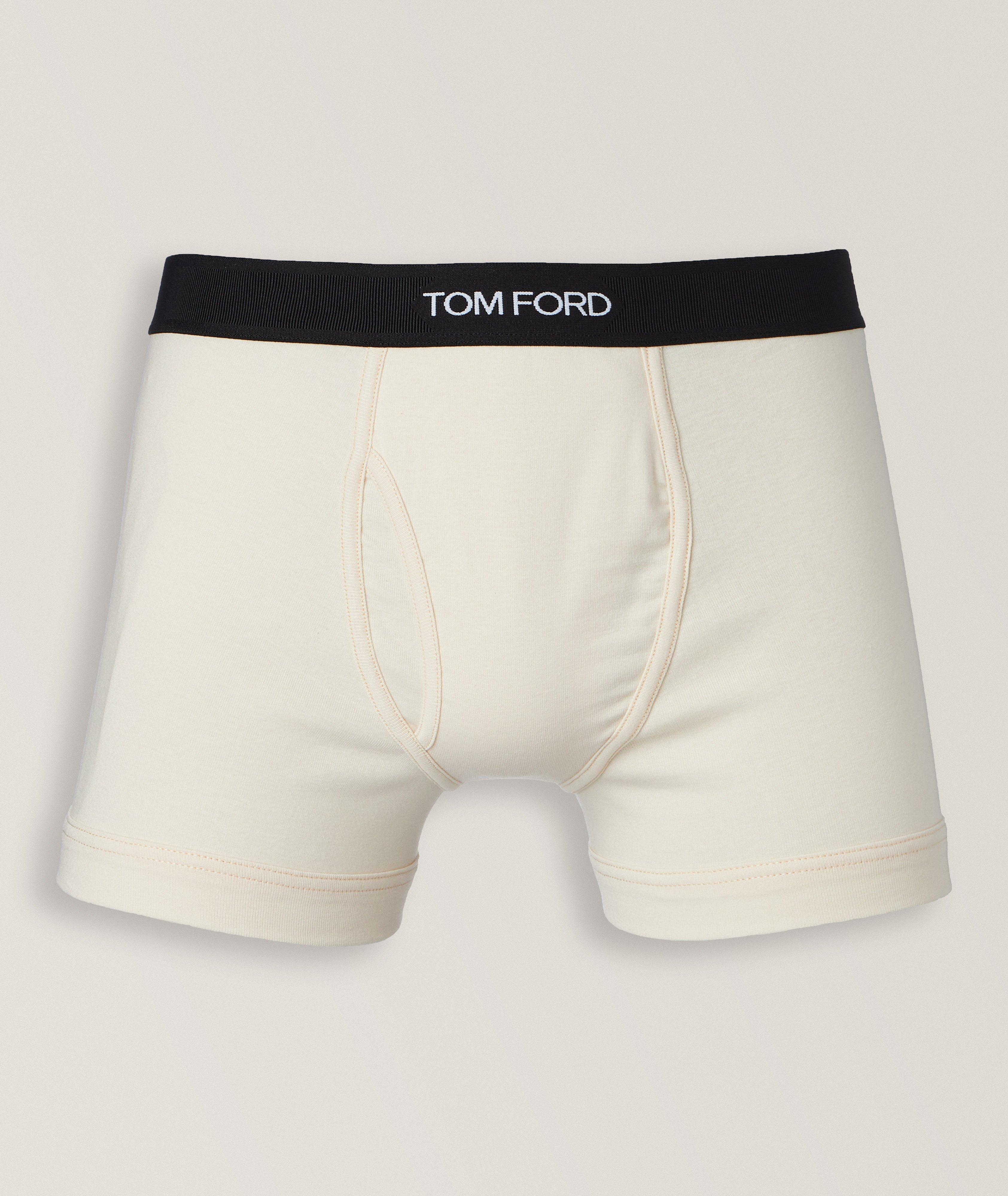 Tom Ford Boxeur Court En Jersey De Coton En Beige , Taille Homme Grand