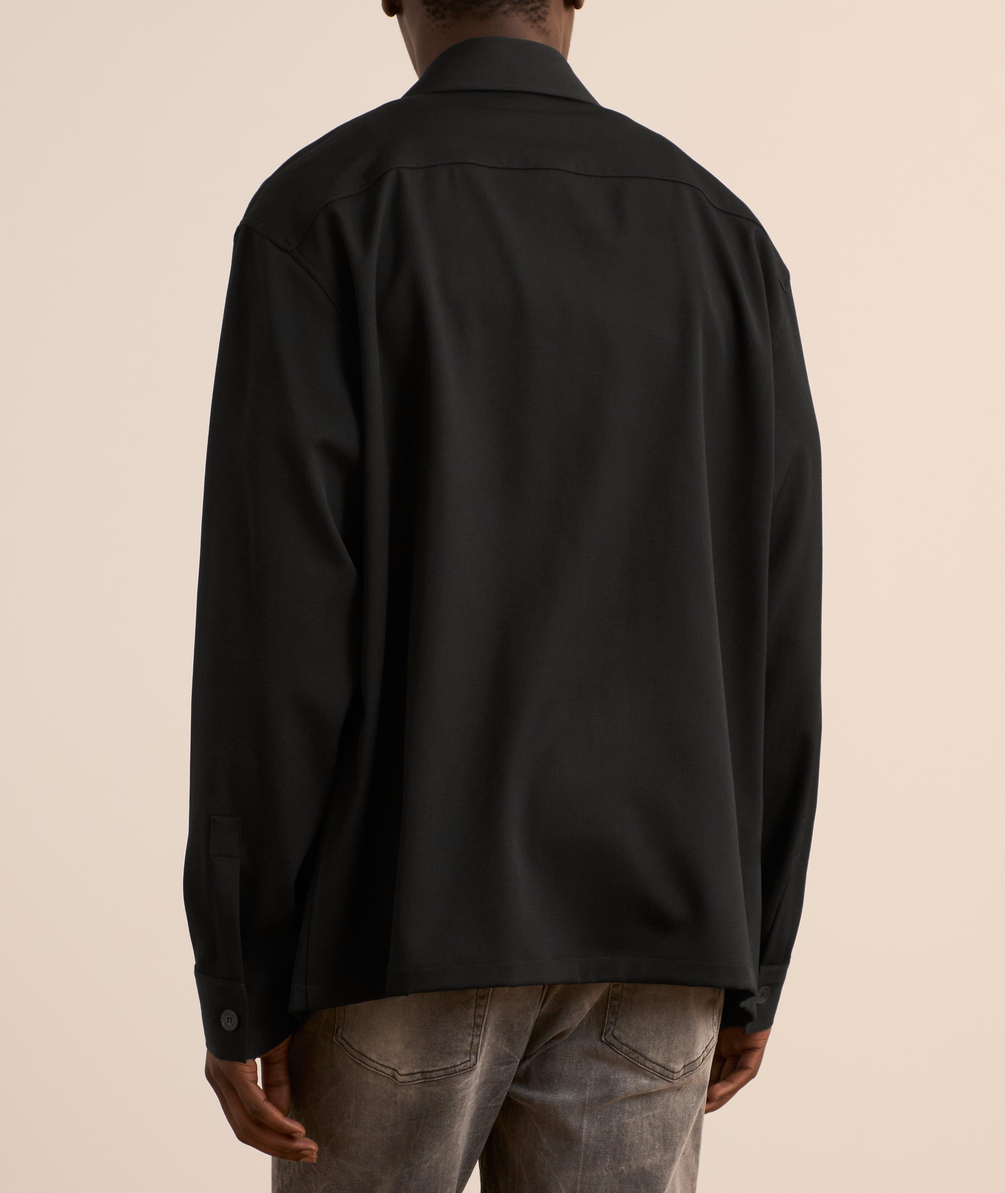 Stretch-Virgin Wool Overshirt image 2