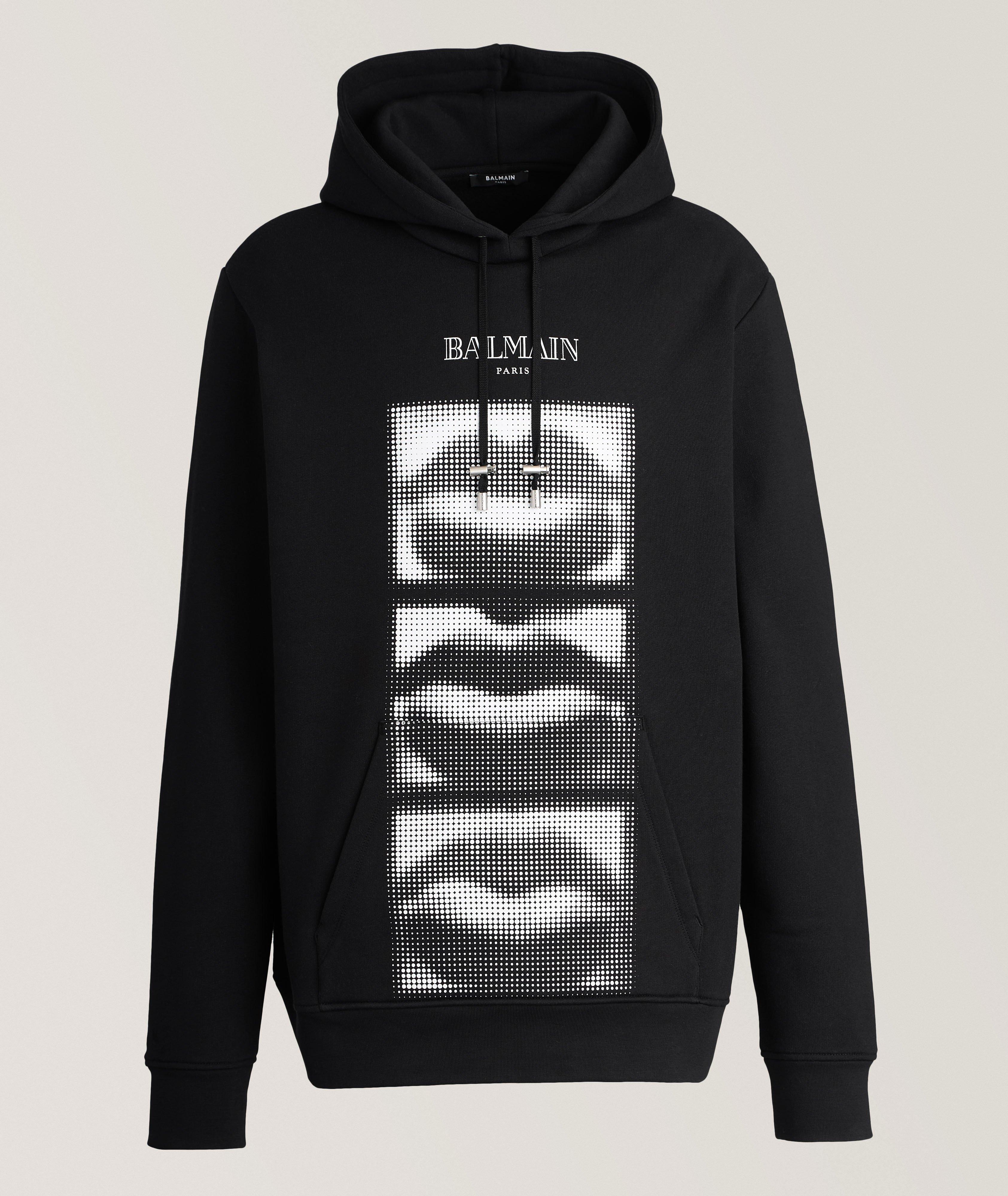 Graphic Print Hooded Sweater