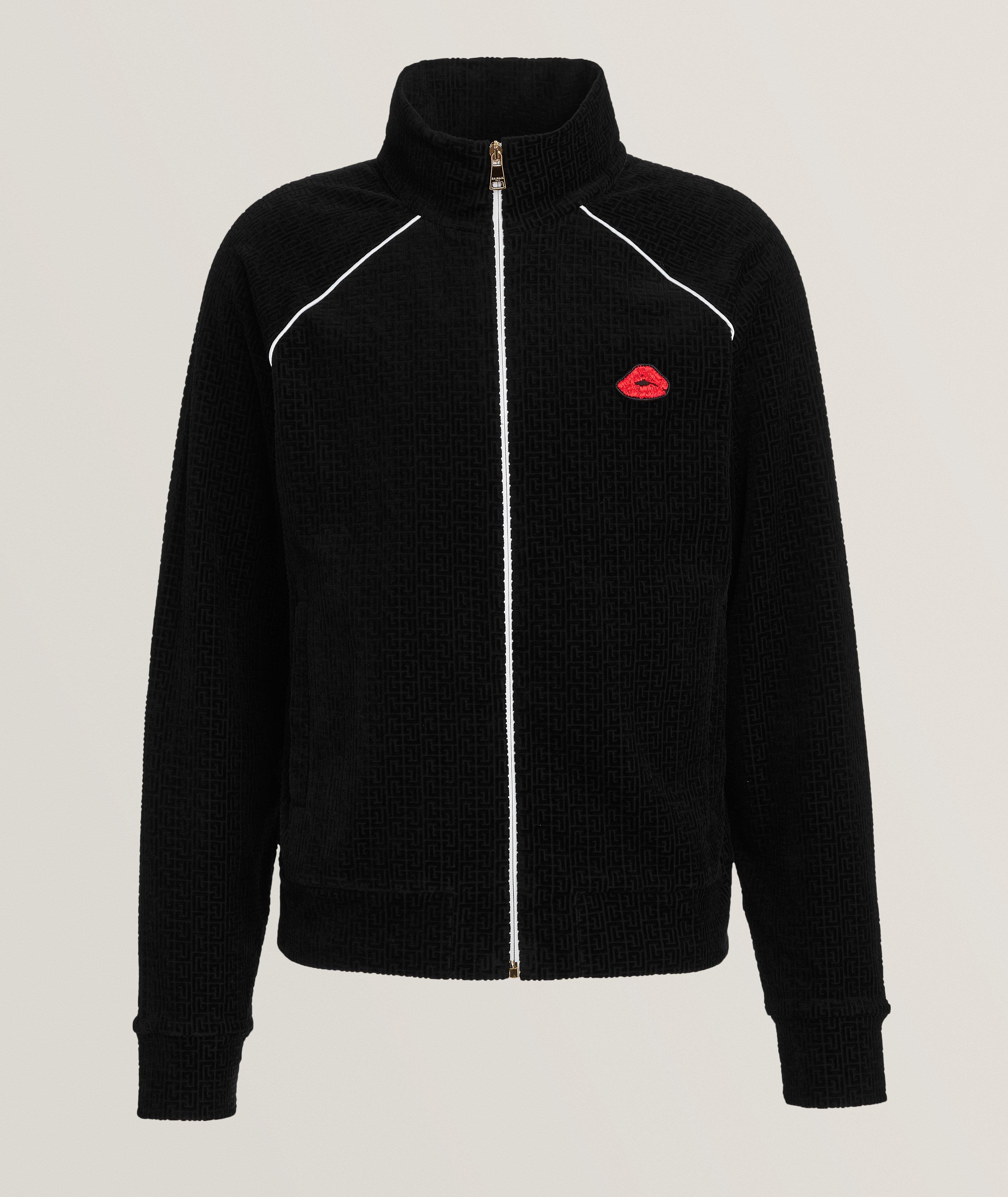 Embossed Logo Lips Track Jacket