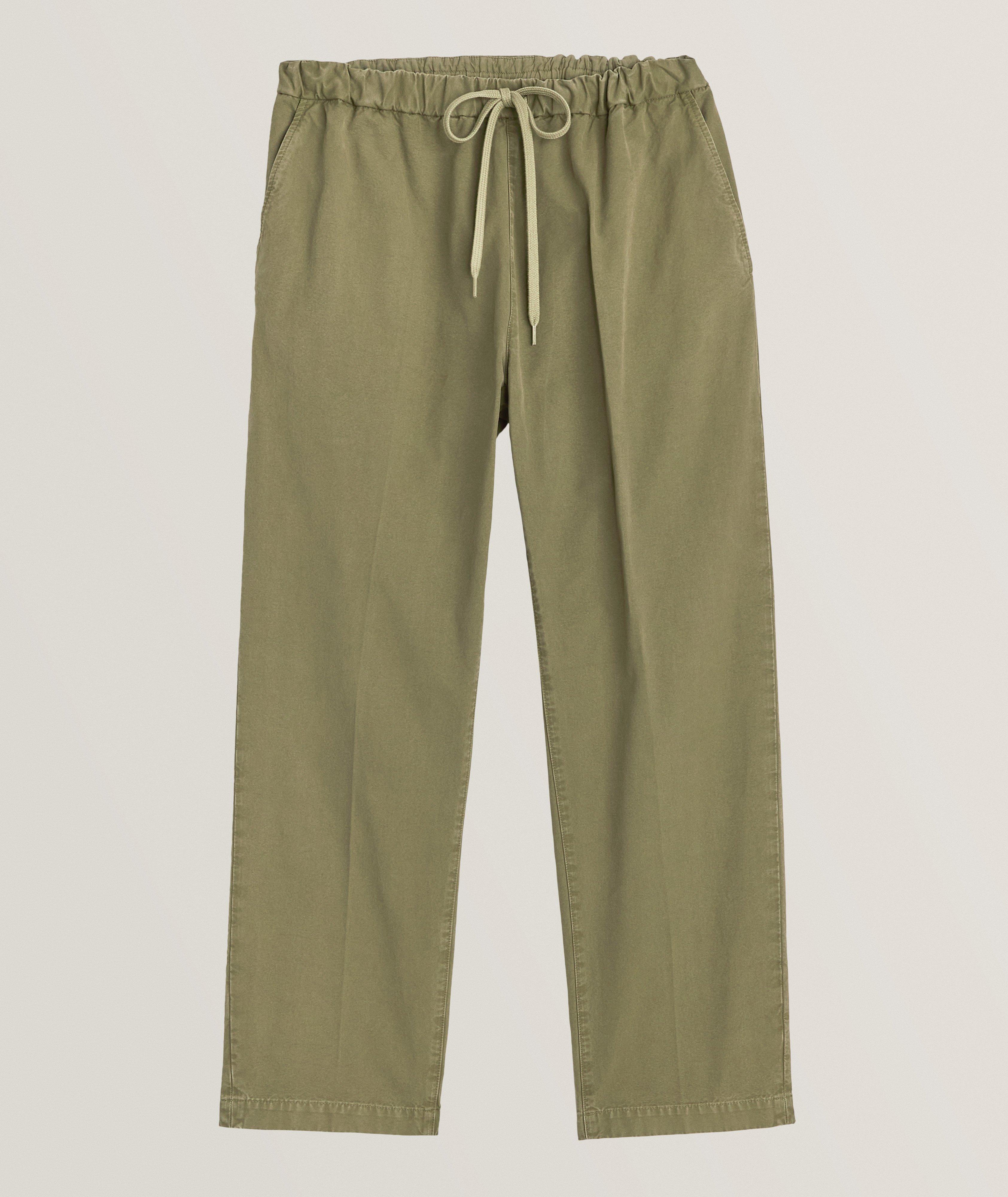 MM6 Maison Margiela Pantalon En Coton À Cordon En Vert , Taille Homme 48