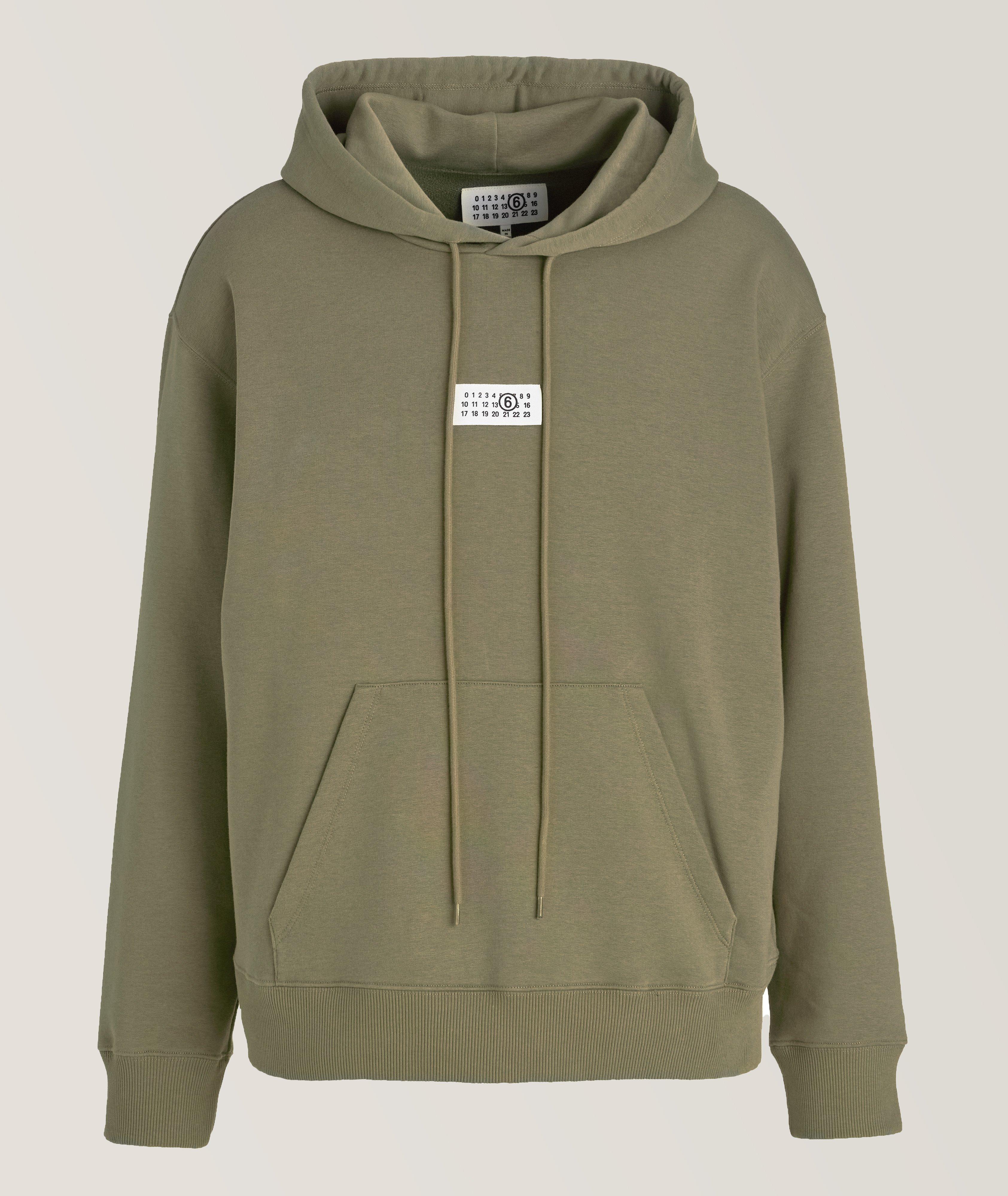 Cotton-Blend Logo Hooded Sweater