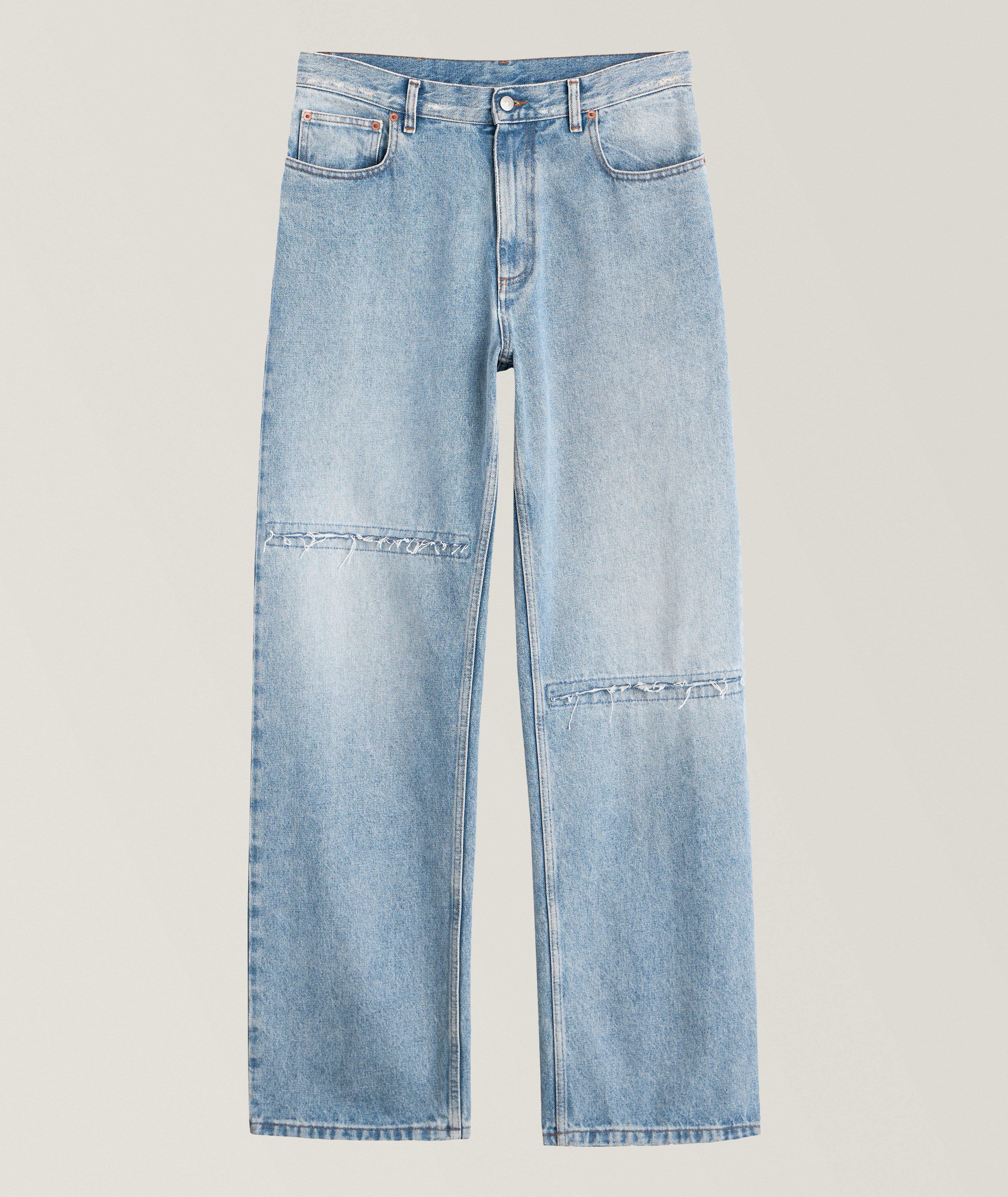 Cotton Panel Denim Jeans