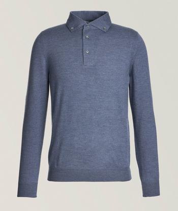 Canali Long-Sleeve Wool Polo | Sweaters & Knits | Harry Rosen Canali Long-Sleeve Wool Polo | Sweaters & Knits | Harry Rosen