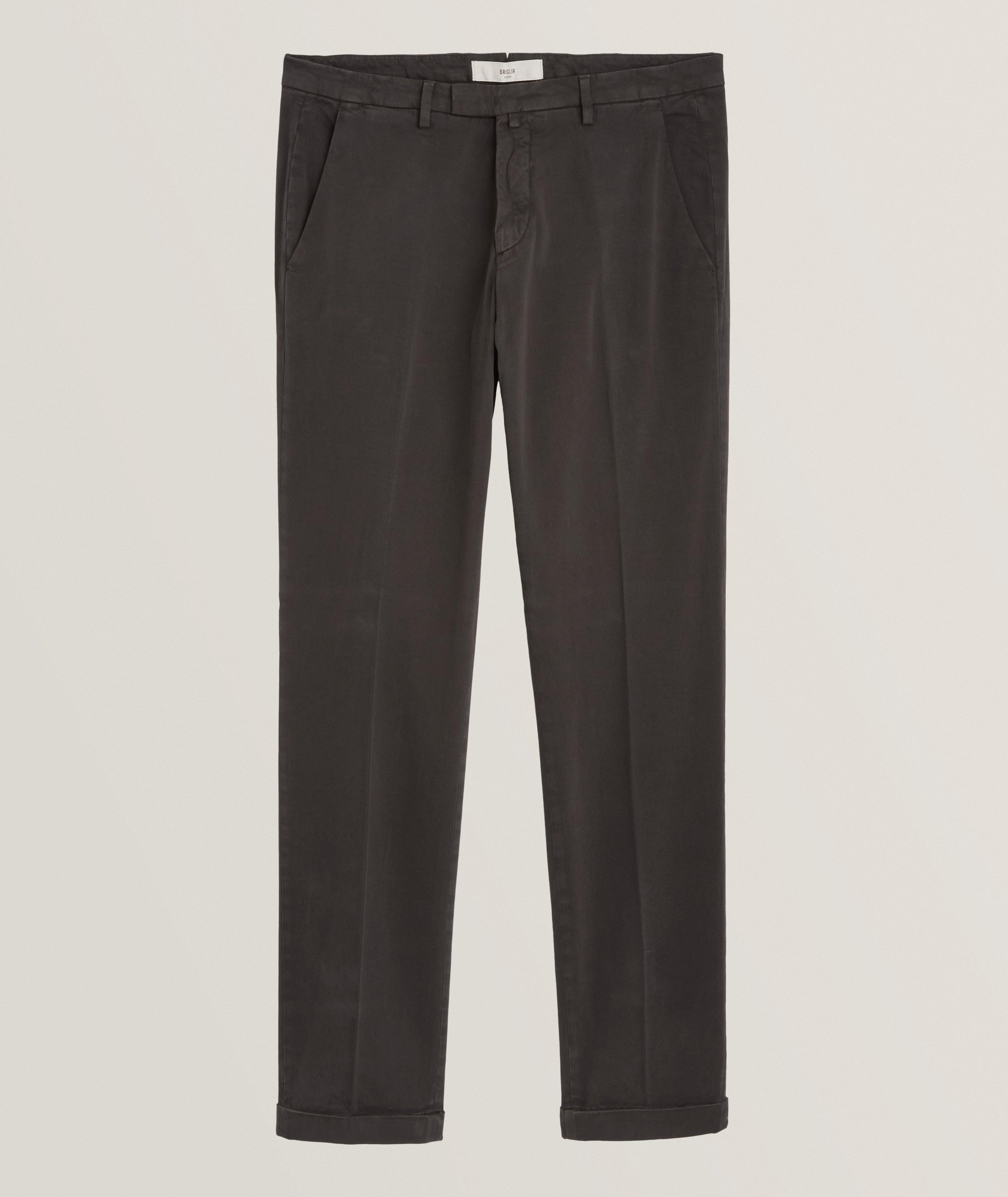 Briglia Slim-Fit Stretch-Cotton Chinos