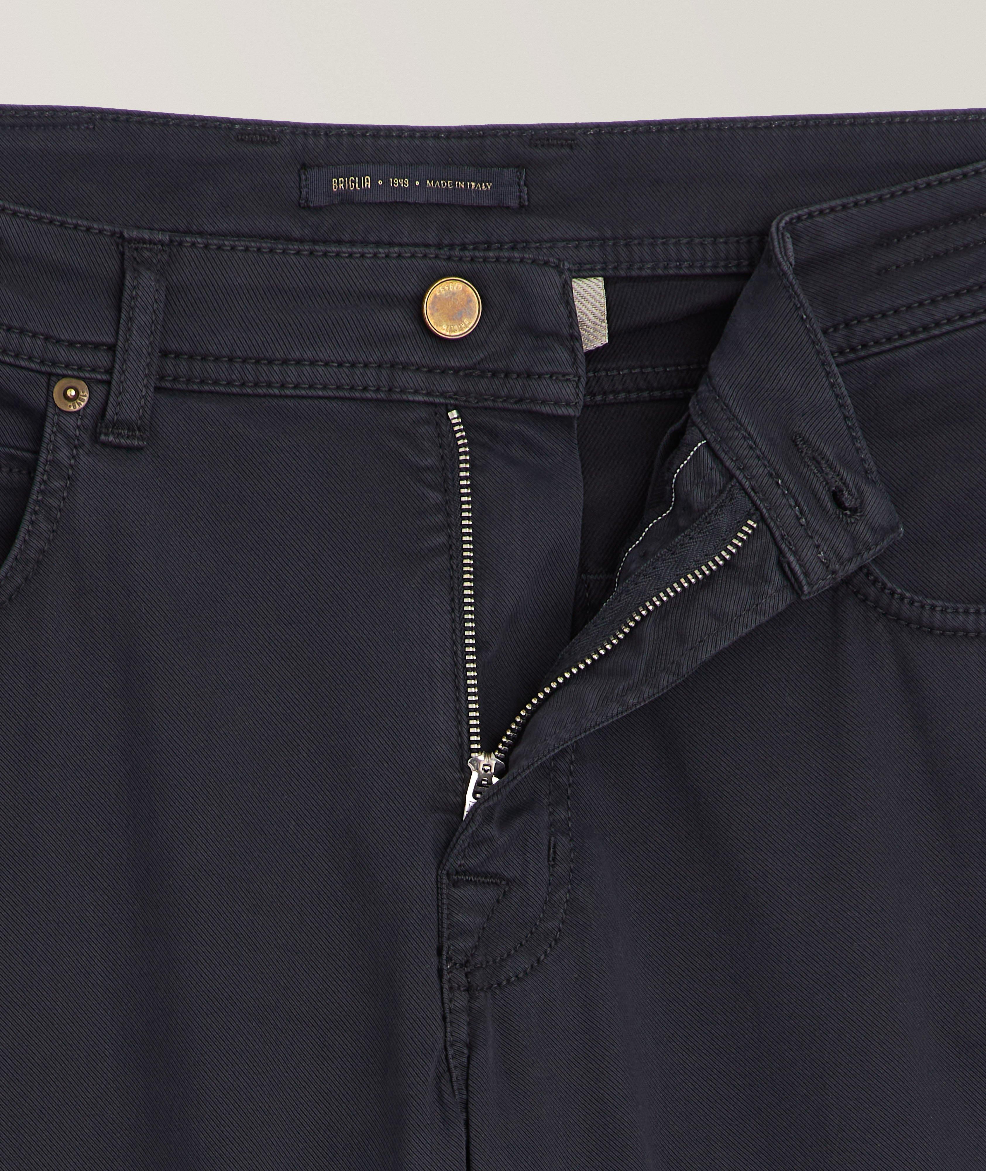Stretch Cotton-Blend Pants image 1