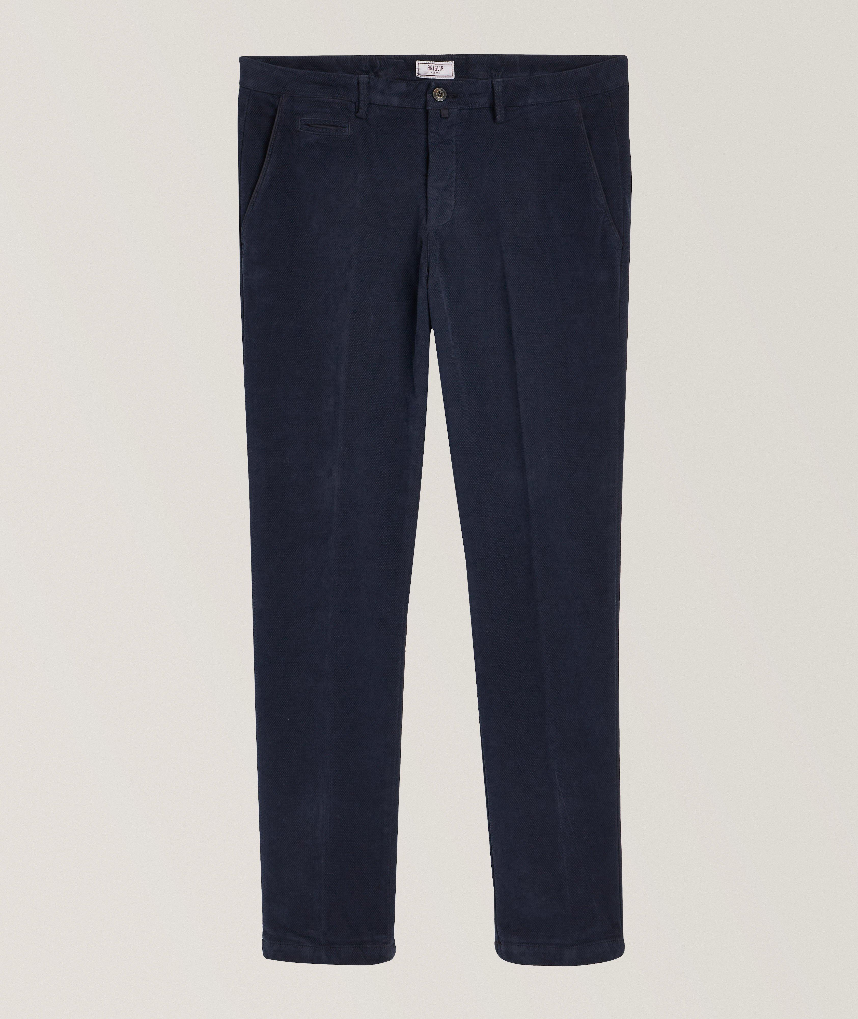 Briglia Pantalon En Velours De Coupe Amincie En Bleu , Taille Homme 50