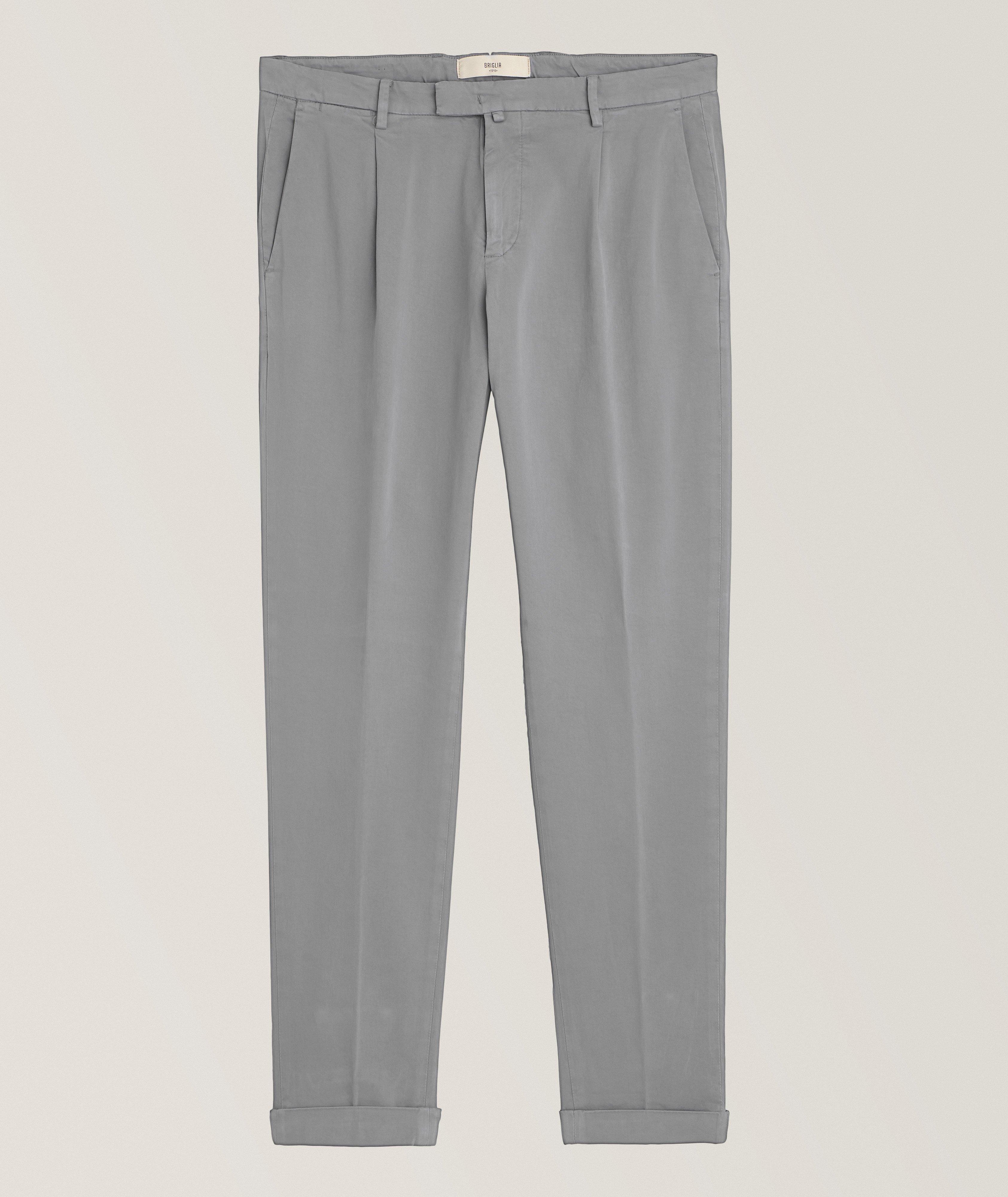 Stretch-Cotton Jersey Chinos