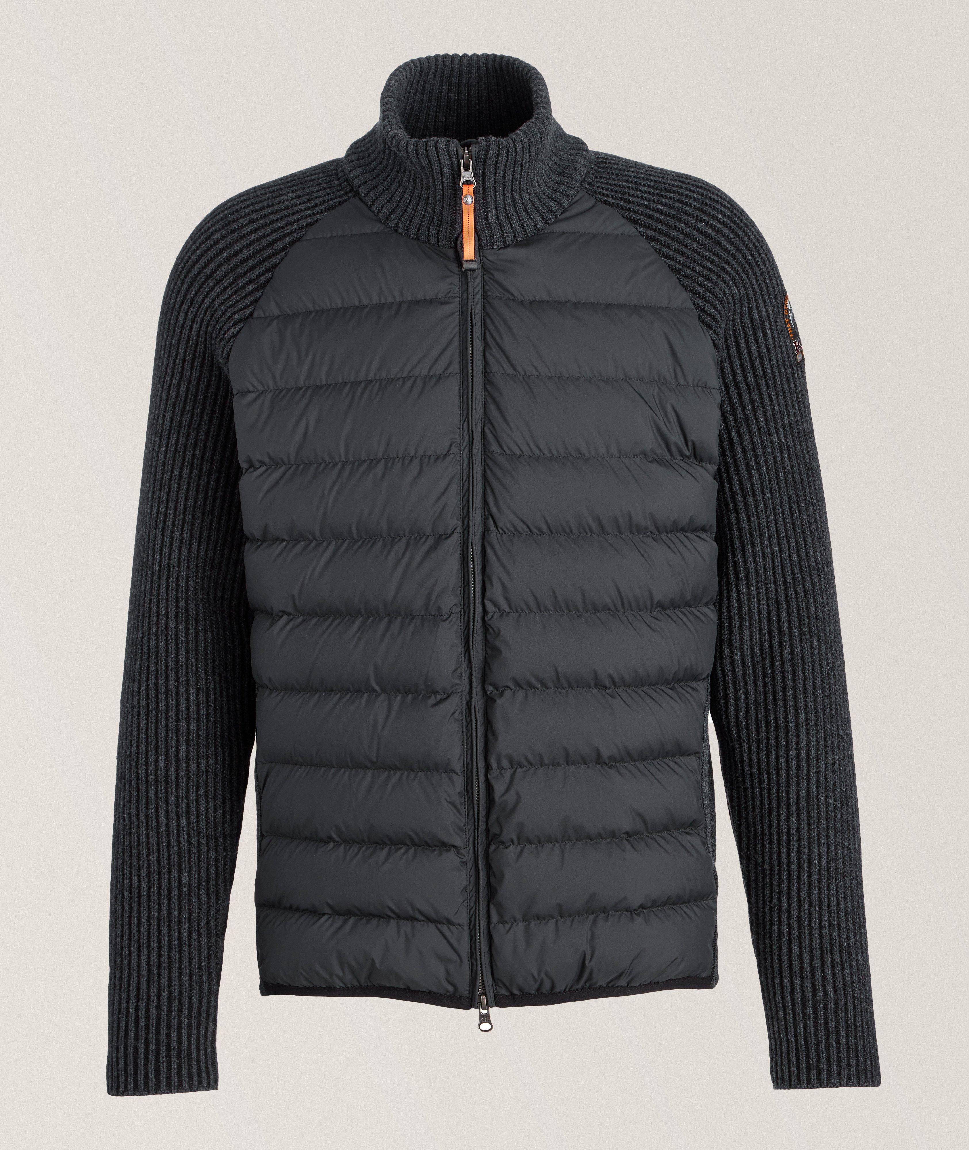 Parajumpers Blouson-Pull Olmo En Mélange De Laine Mérinos En Noir , Taille Homme Petit