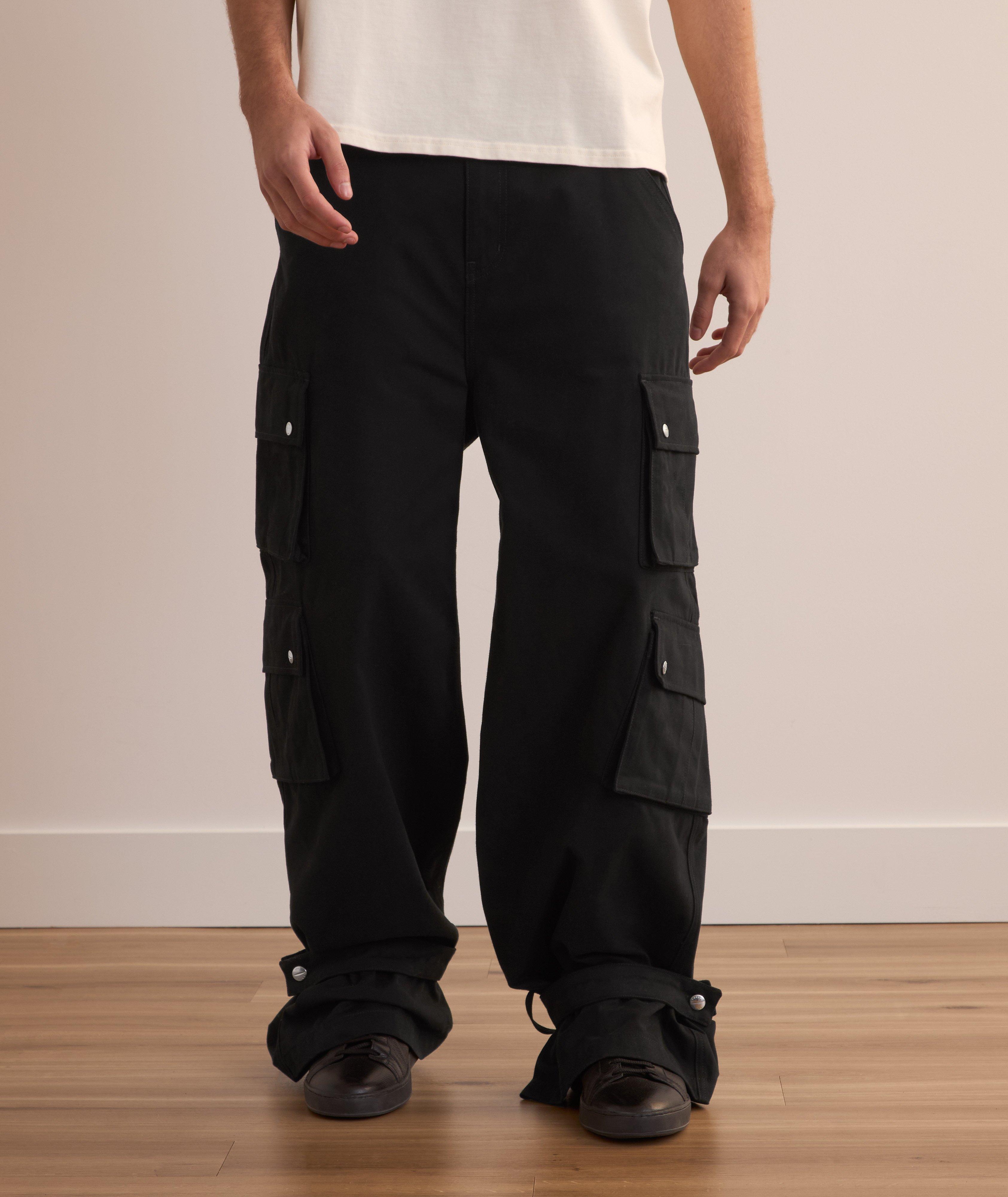 Baggy Wide-Leg Four-Pocket Cargo Pants image 2