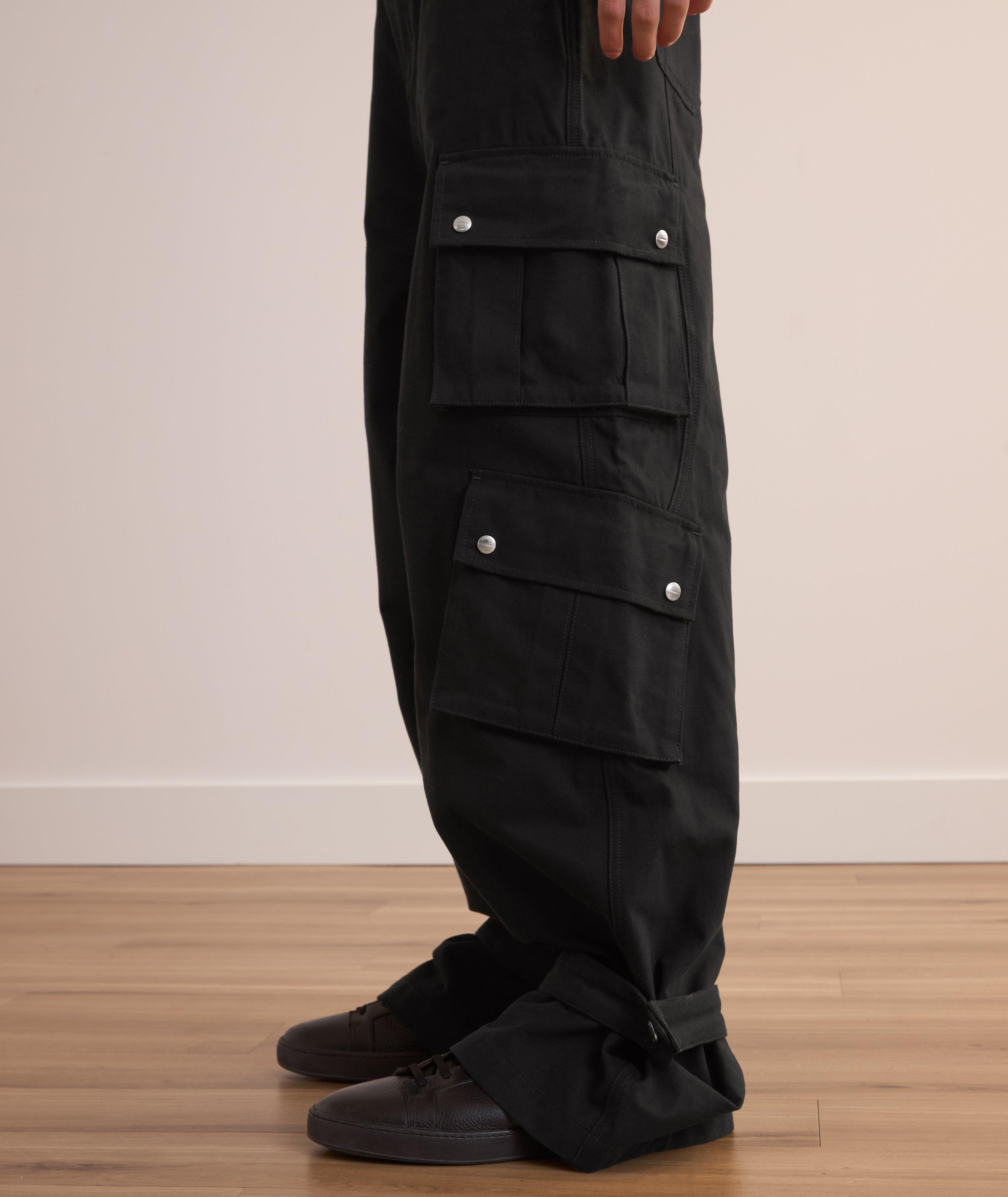 Baggy Wide-Leg Four-Pocket Cargo Pants image 4