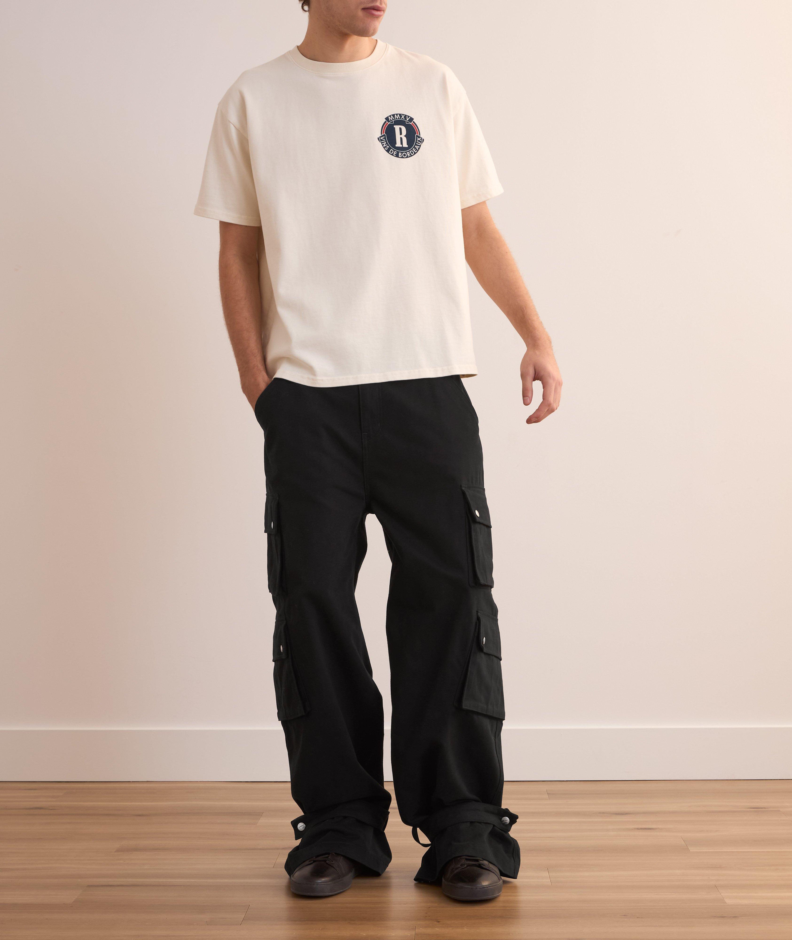 Baggy Wide-Leg Four-Pocket Cargo Pants image 5
