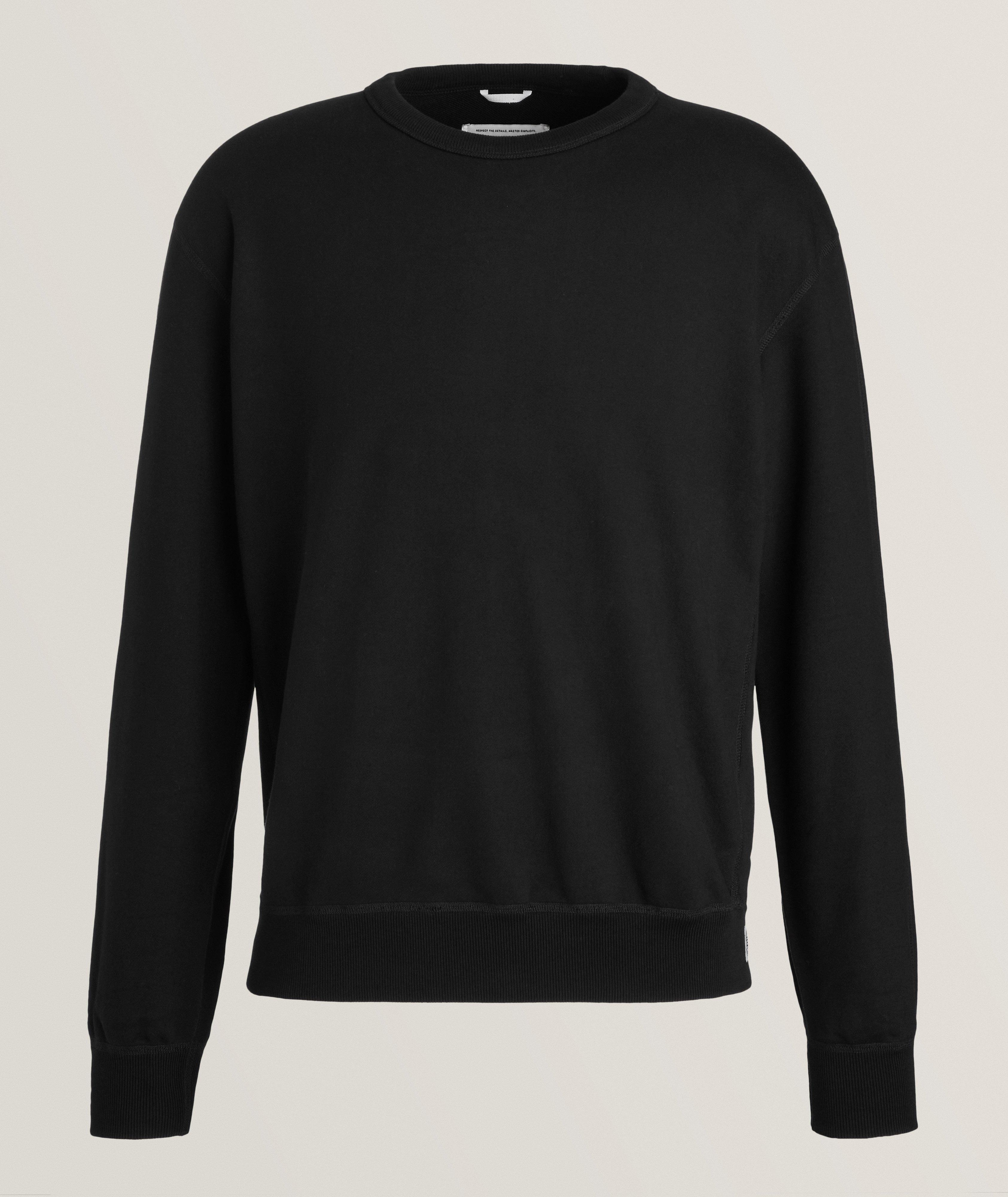 Reigning Champ Pull En Coton À Encolure Ronde En Noir , Taille Homme Grand