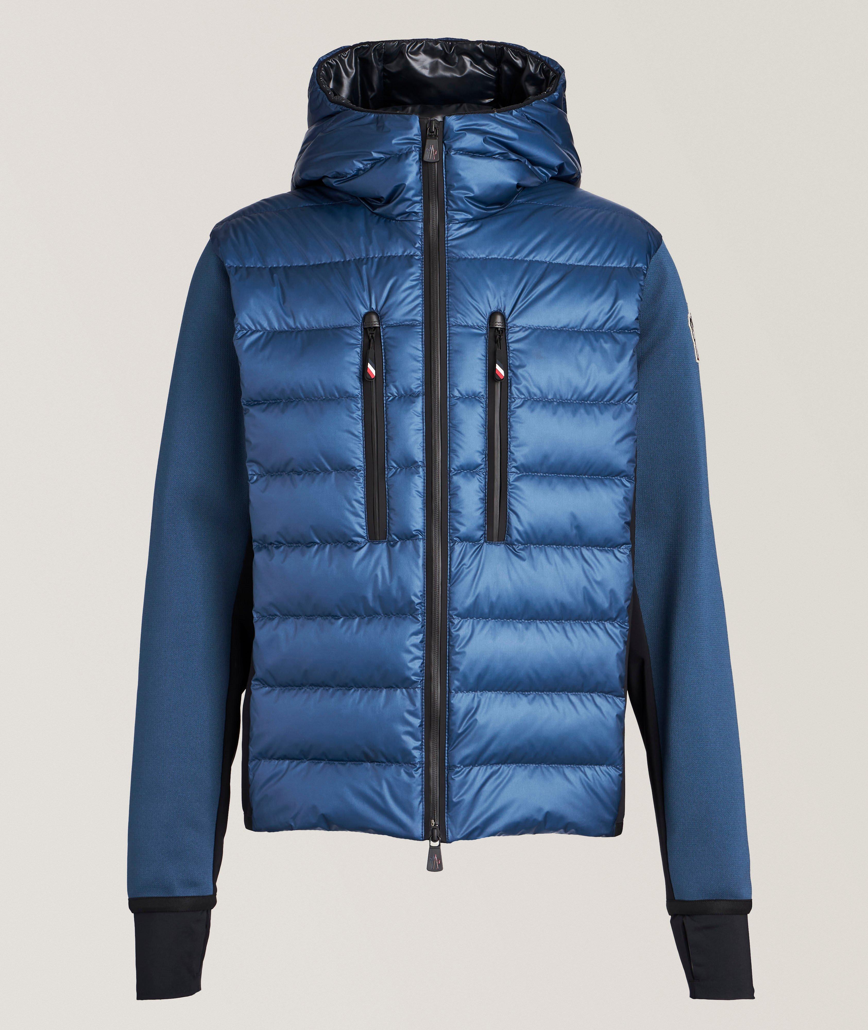 Moncler Blouson-Pull De Duvet À Capuchon, Collection Grenoble En Bleu , Taille Homme Petit