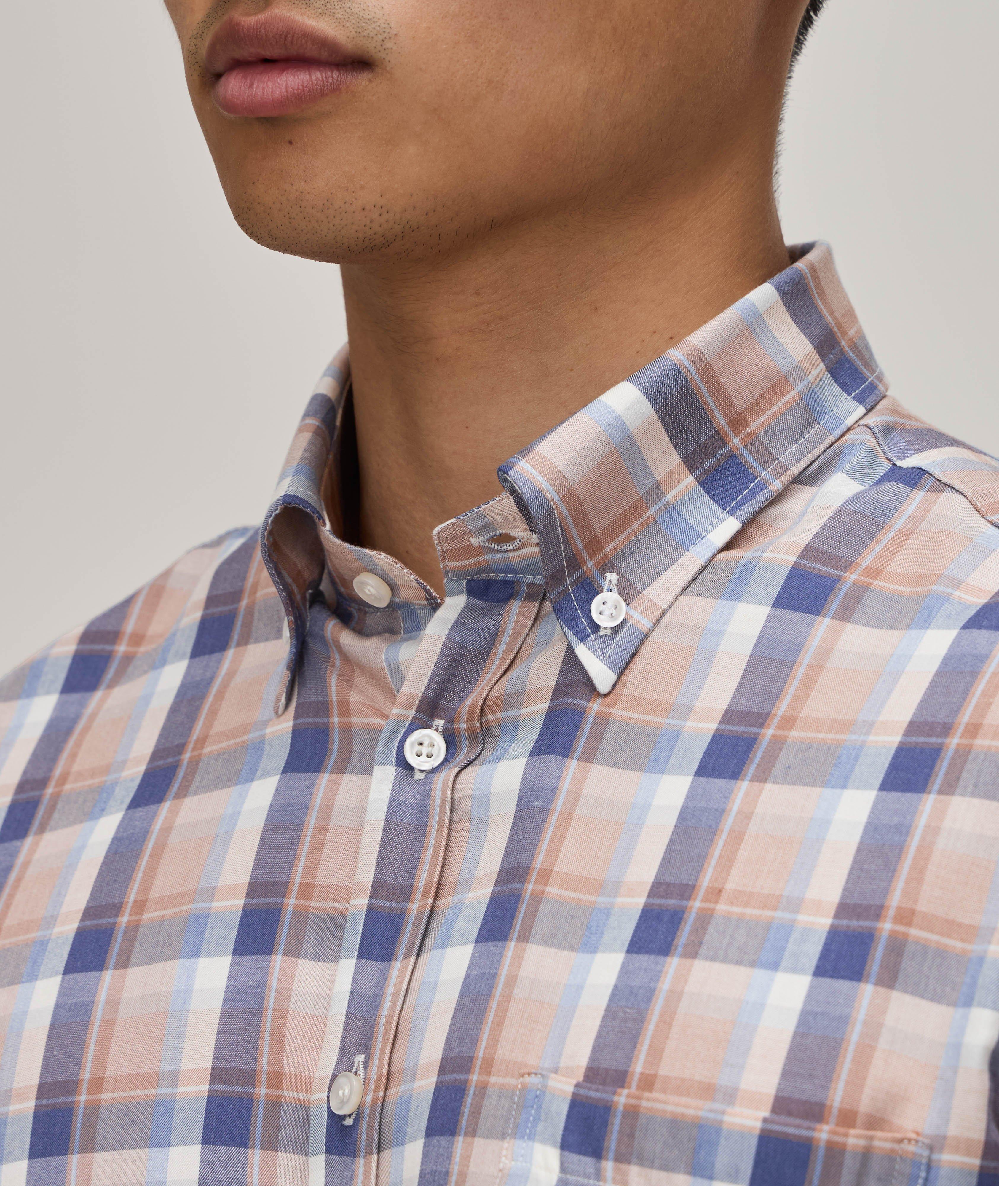 Check Cotton-Lyocell Sport Shirt image 3